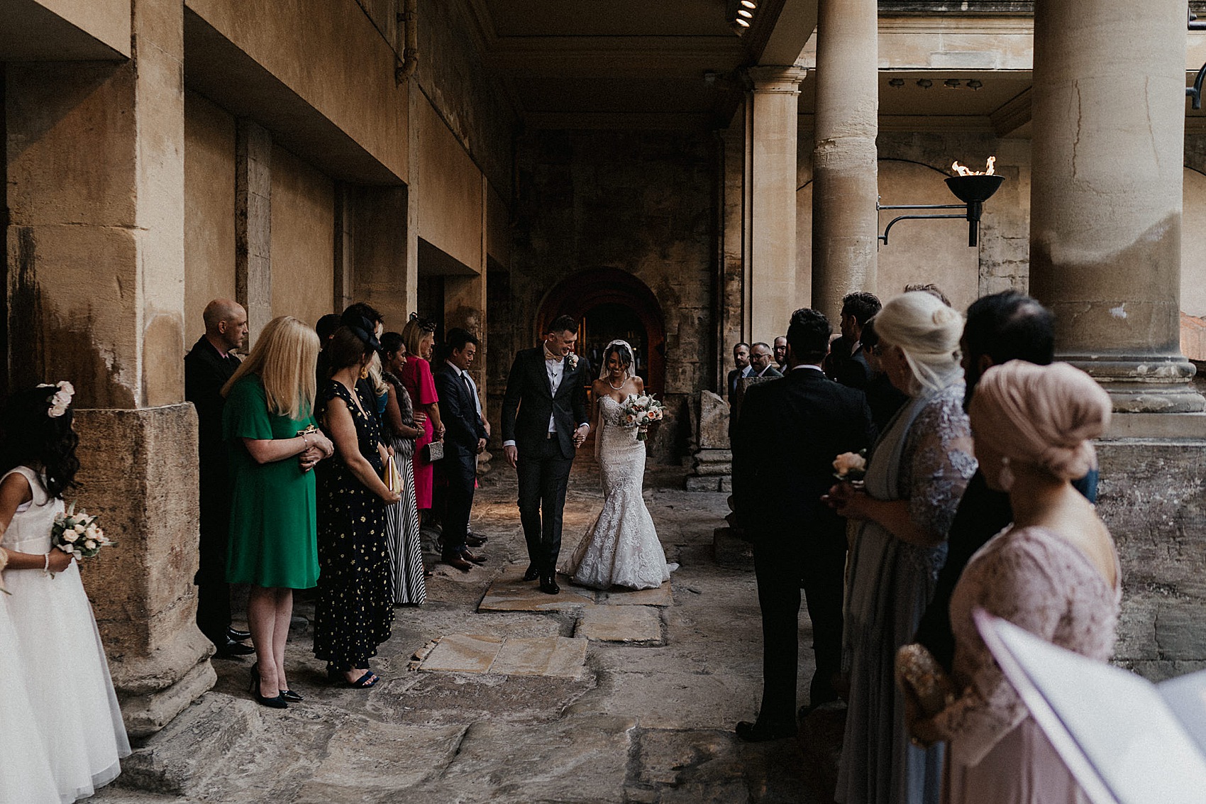 31 Riki Dalal dress Roman Baths wedding