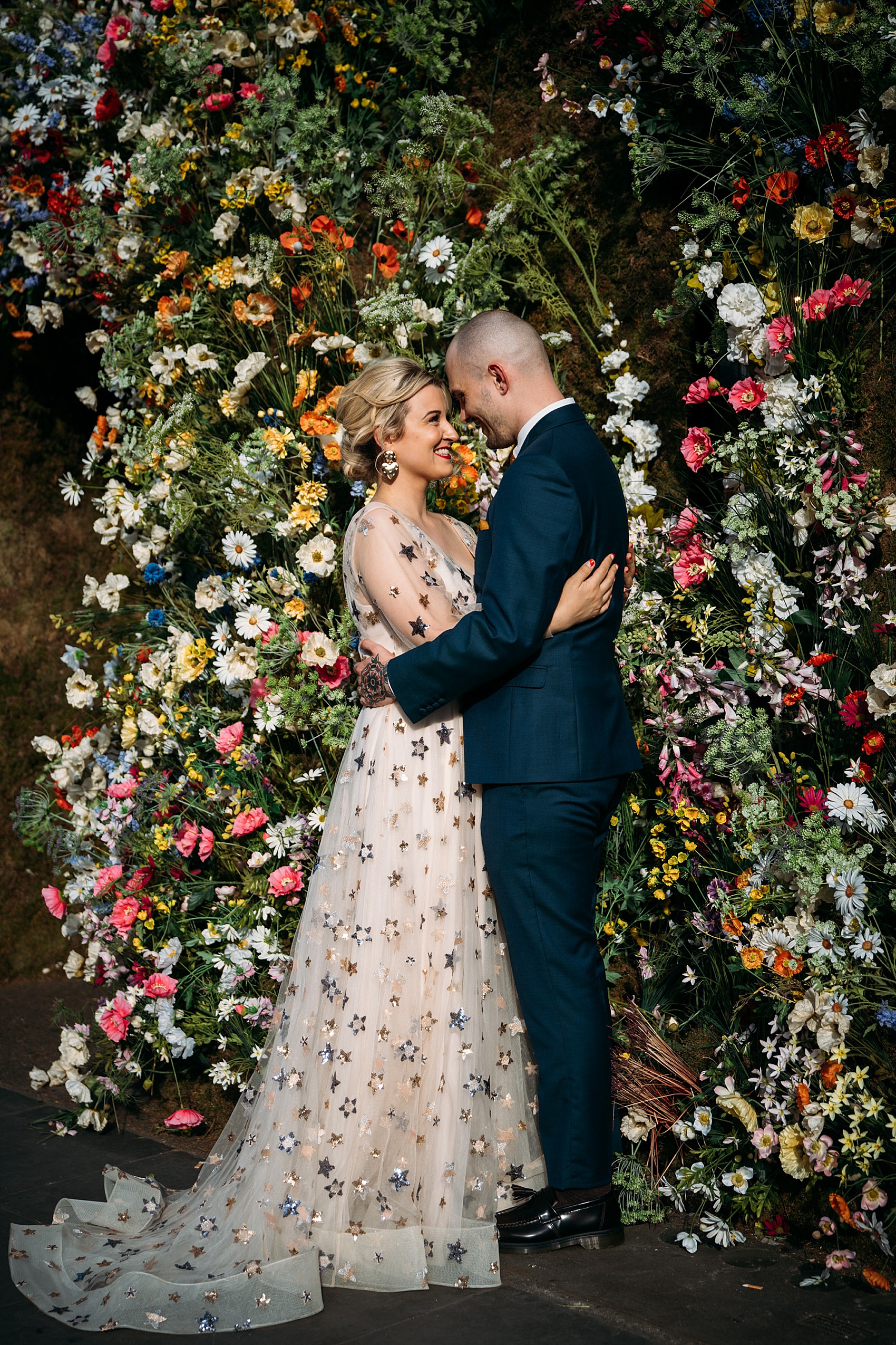 33 Starry wedding dress London bride