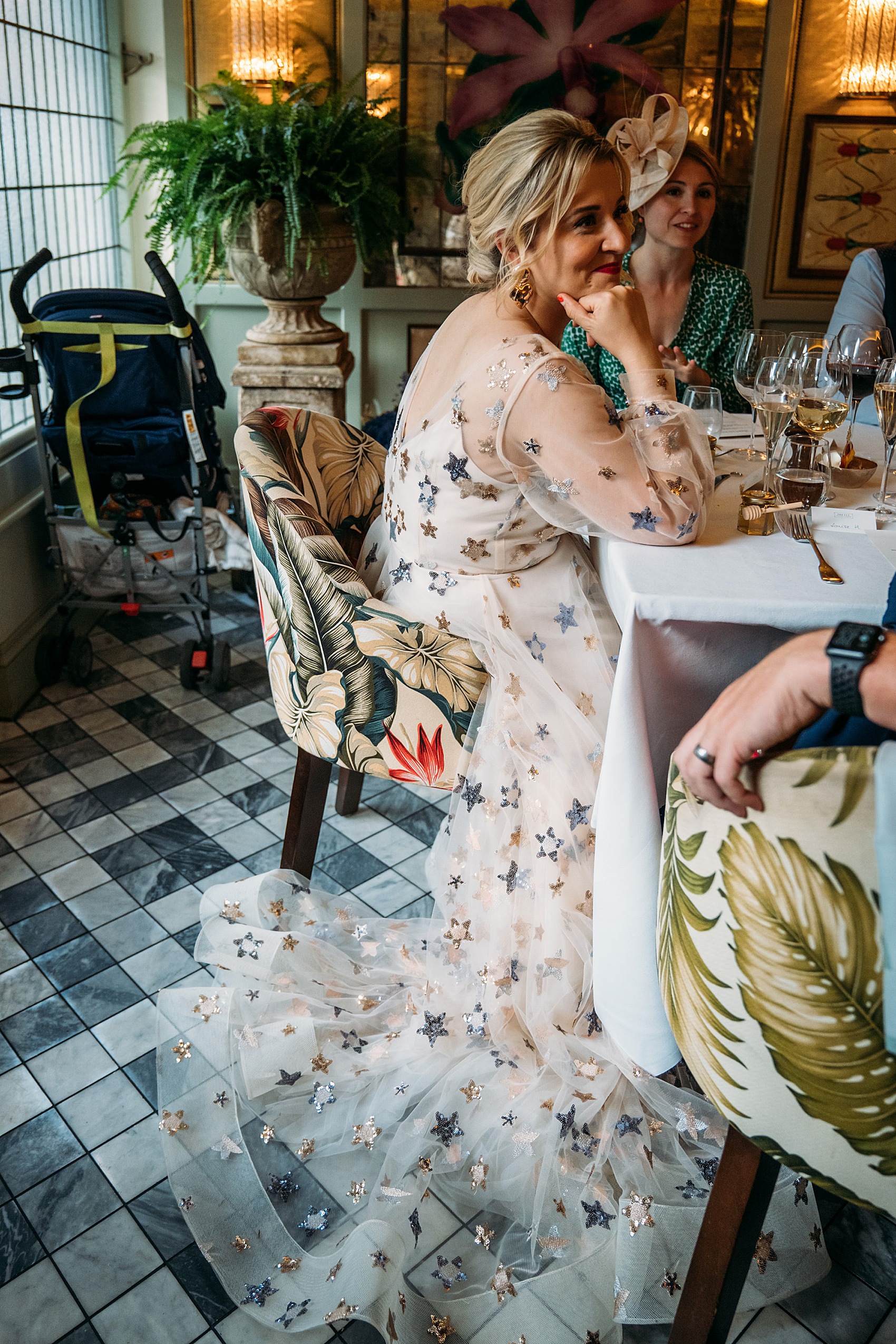 38 Starry wedding dress London bride