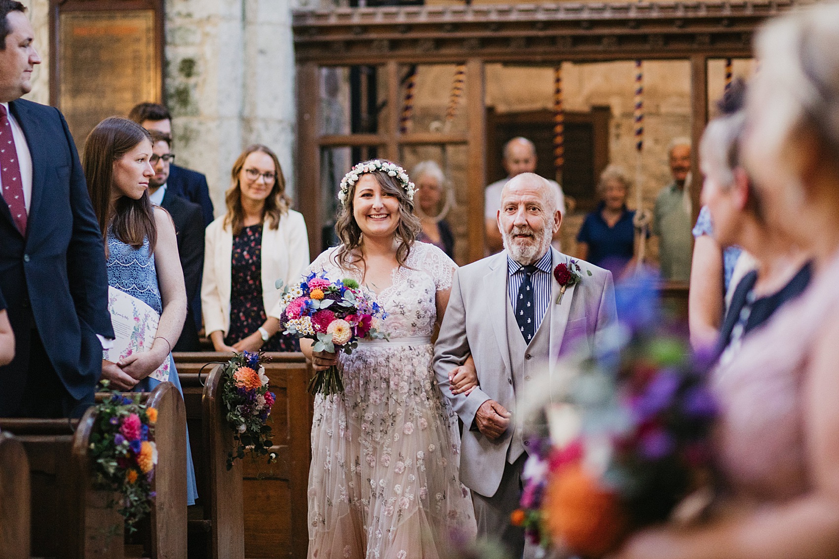 50 Needle Thread dress village hall wedding Wiltshire