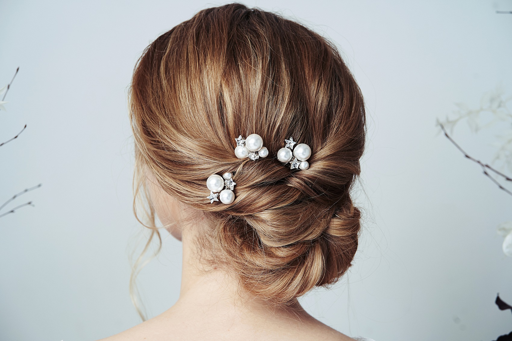 Astra Swarovski pearl and star cluster hairpins by debbiecarlisle.com £125 1