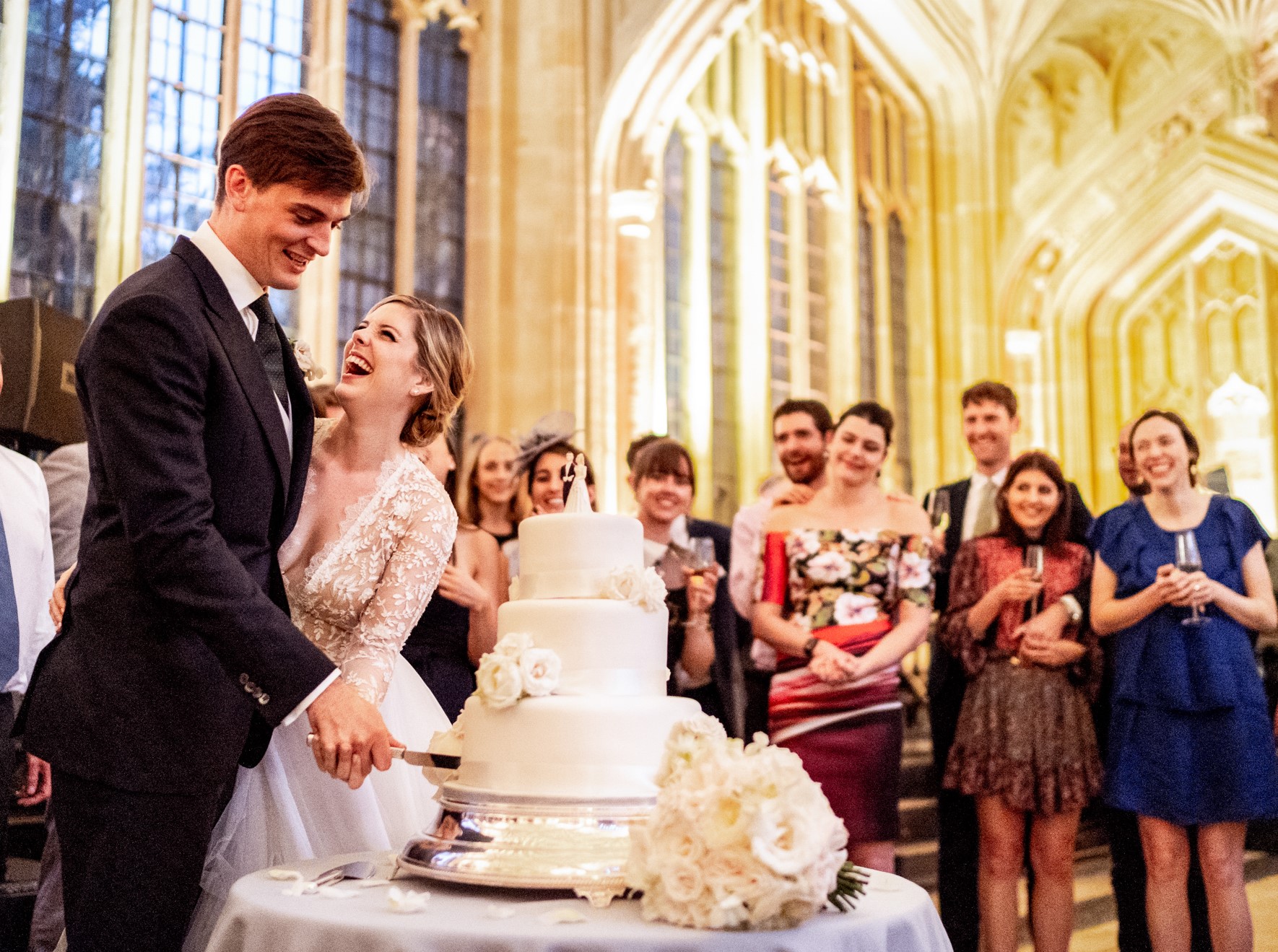 Cutting the cake