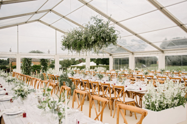 A Suzanne Neville Bride and her Maids to Measure Bridesmaids, for a Nature Inspired Marquee Wedding at the Family Home