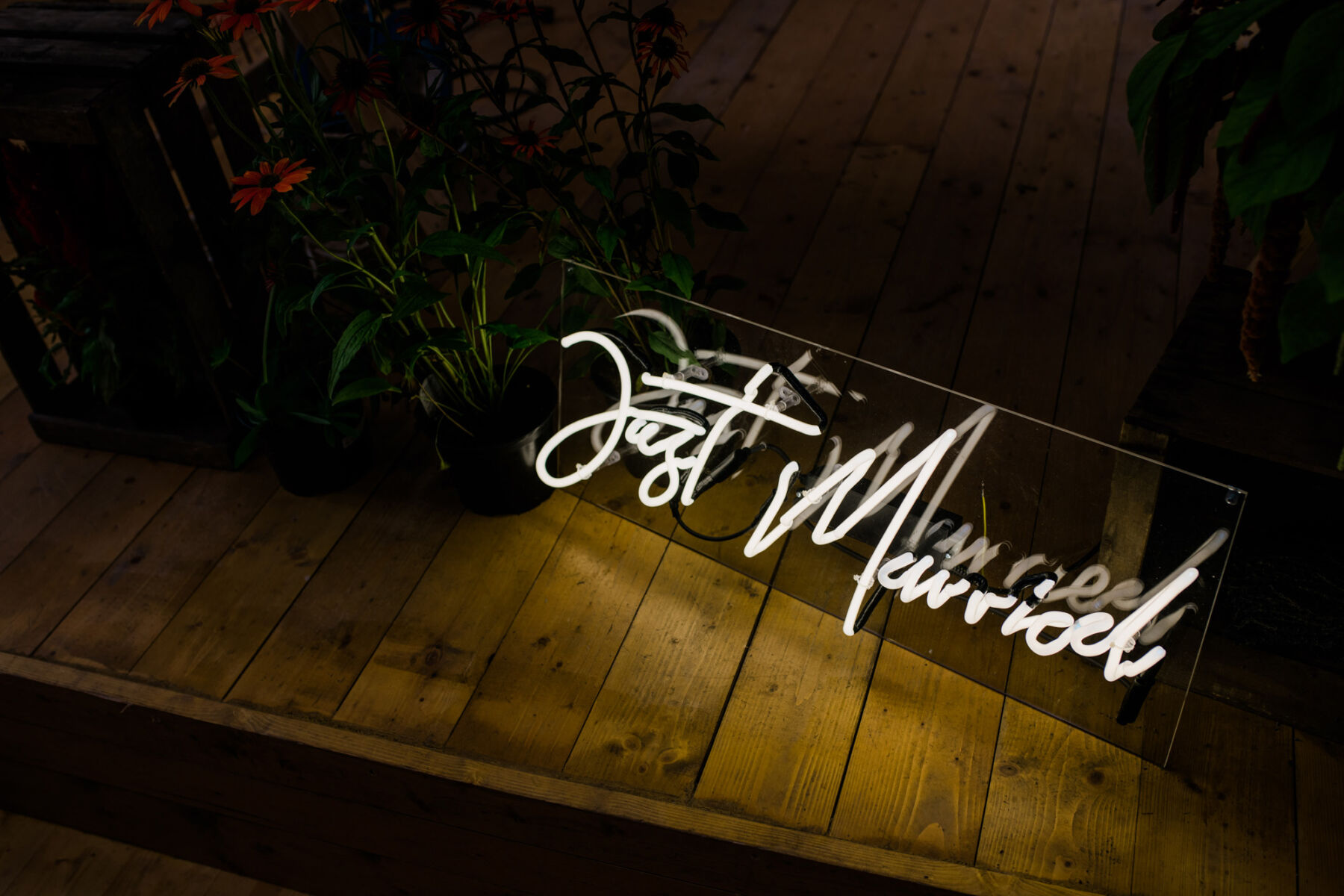 Just Married neon light