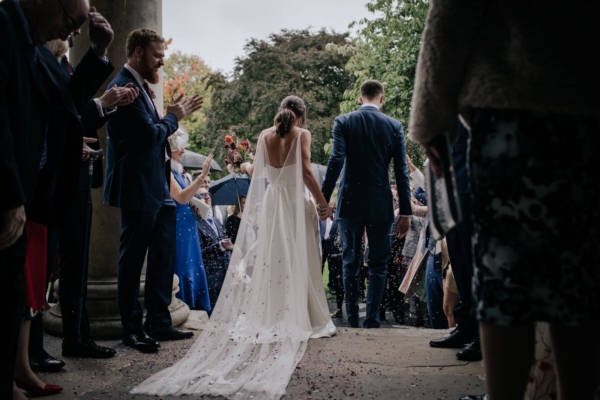 A Warehouse Wedding Full of Quirky, Retro & Vintage Memorabilia for a Halfpenny London Bride & Her Embroidered Veil