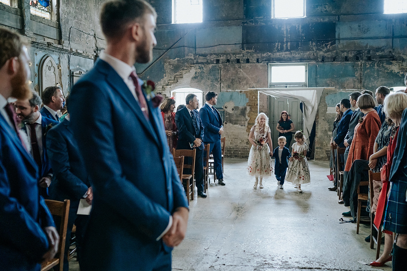 Halfpenny London bride warehouse wedding 25