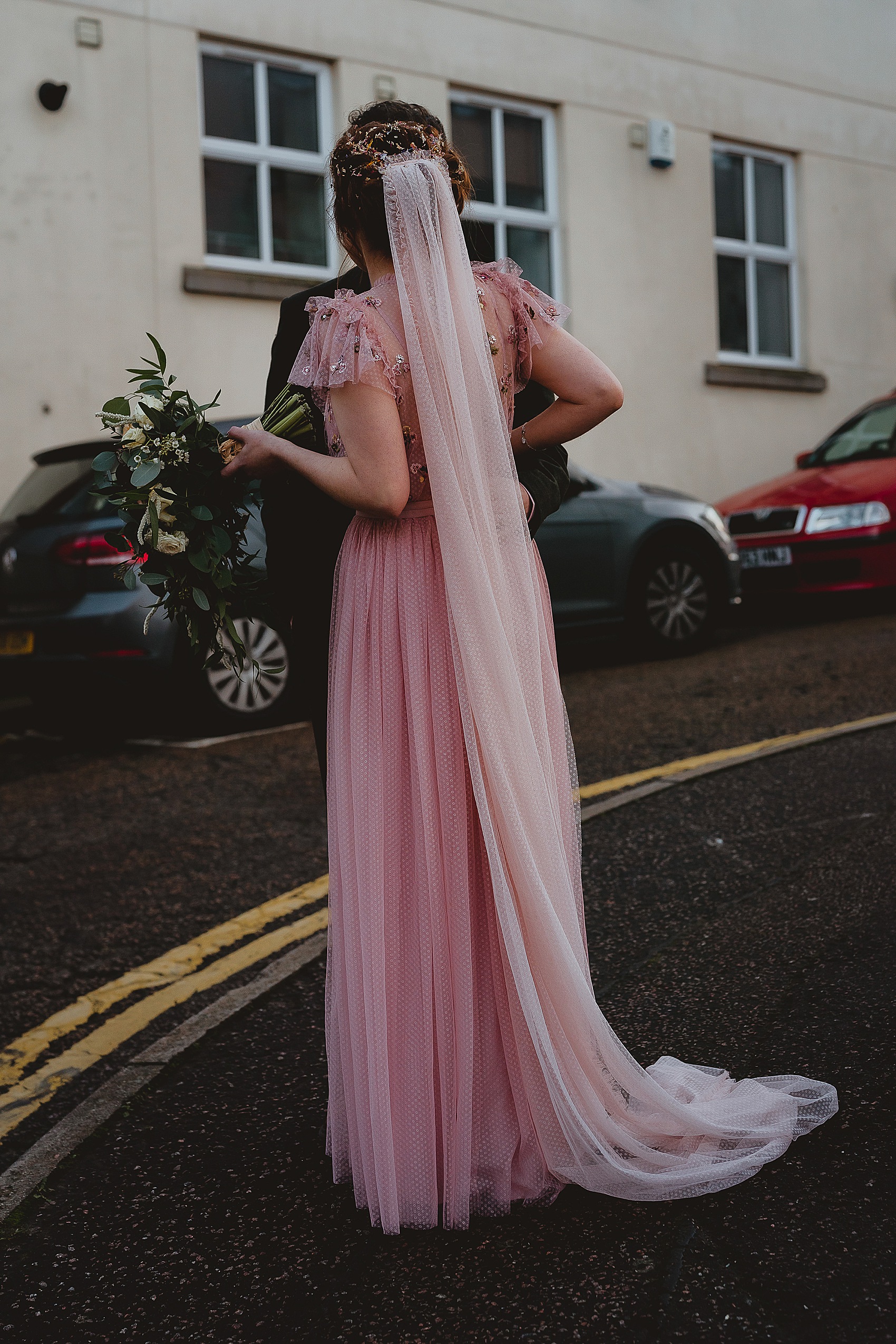 A Pink Needle & Thread Dress for a Christmas Wedding at St Giles House ...