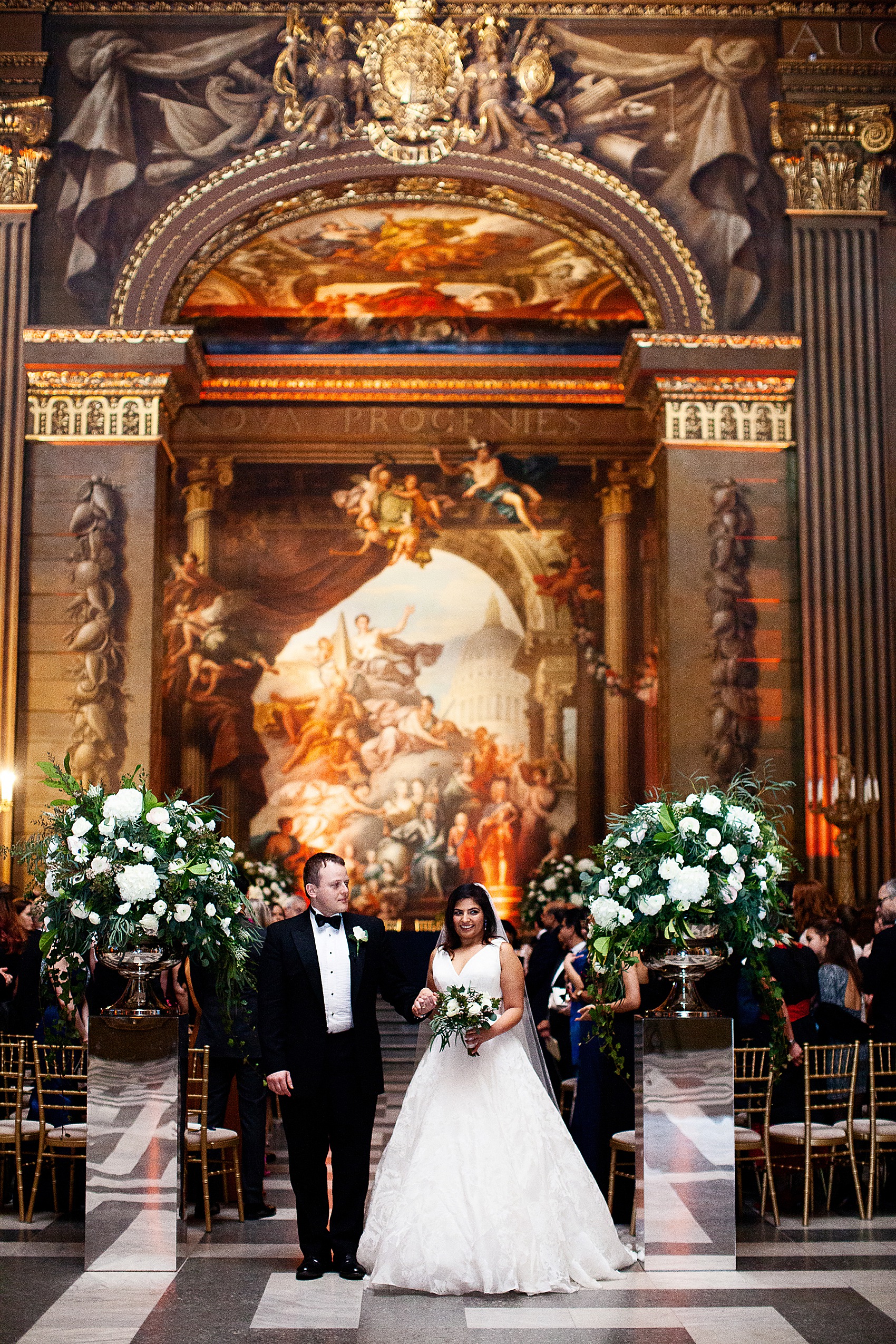 Suzanne Neville bride Old Royal Naval College wedding 20