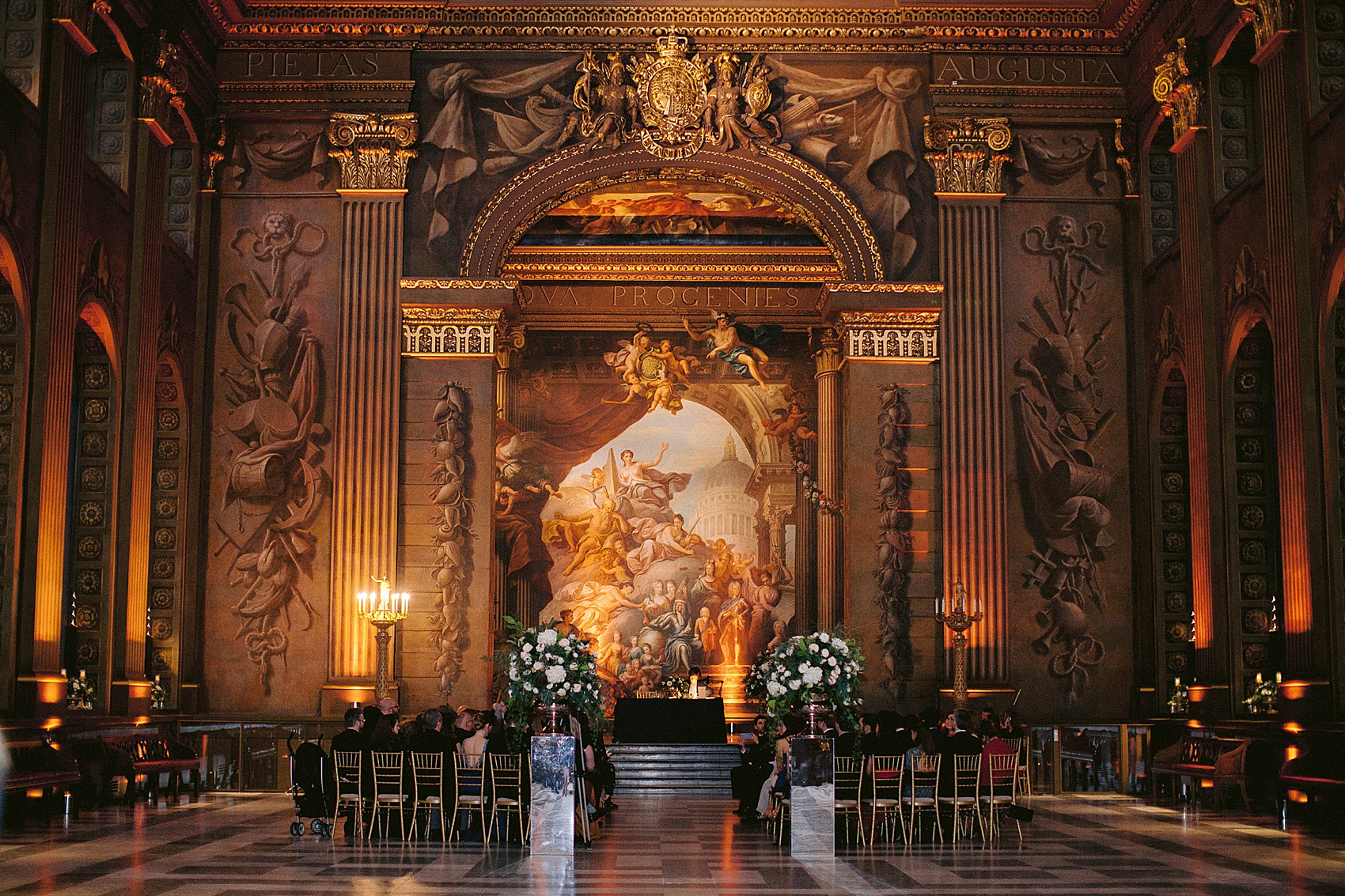 Suzanne Neville bride Old Royal Naval College wedding 7