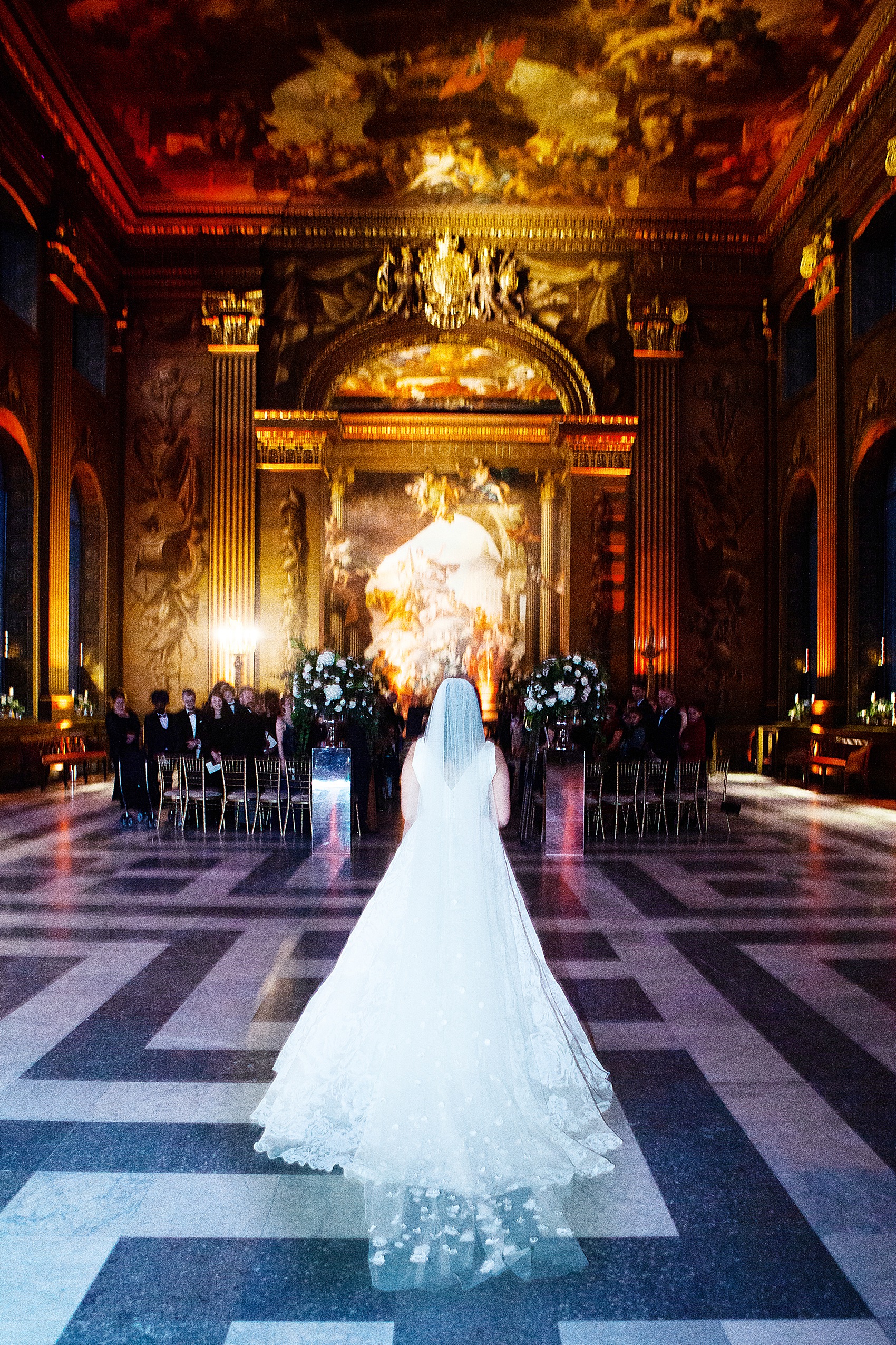 Suzanne Neville bride Old Royal Naval College wedding 8