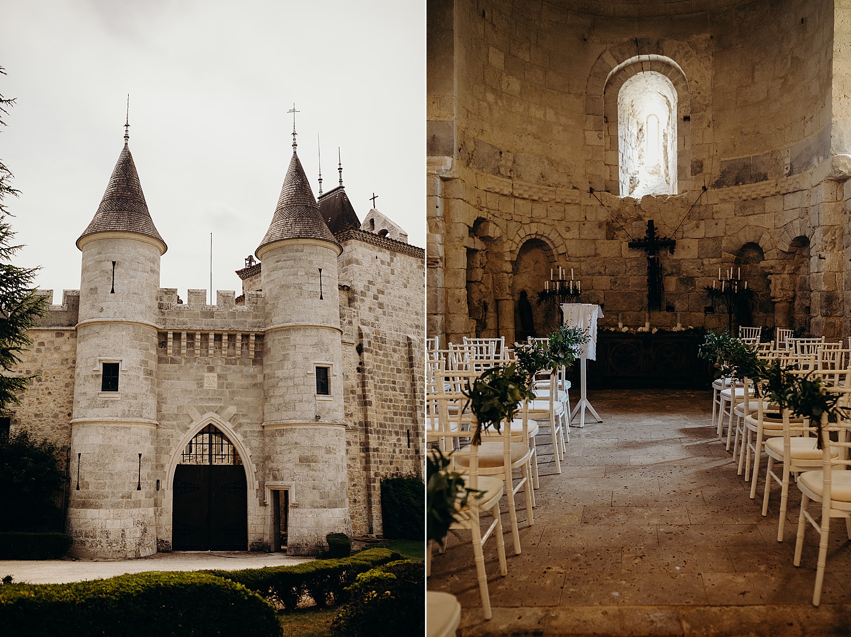 Two brides Sassi Holford French Chateau Wedding 2