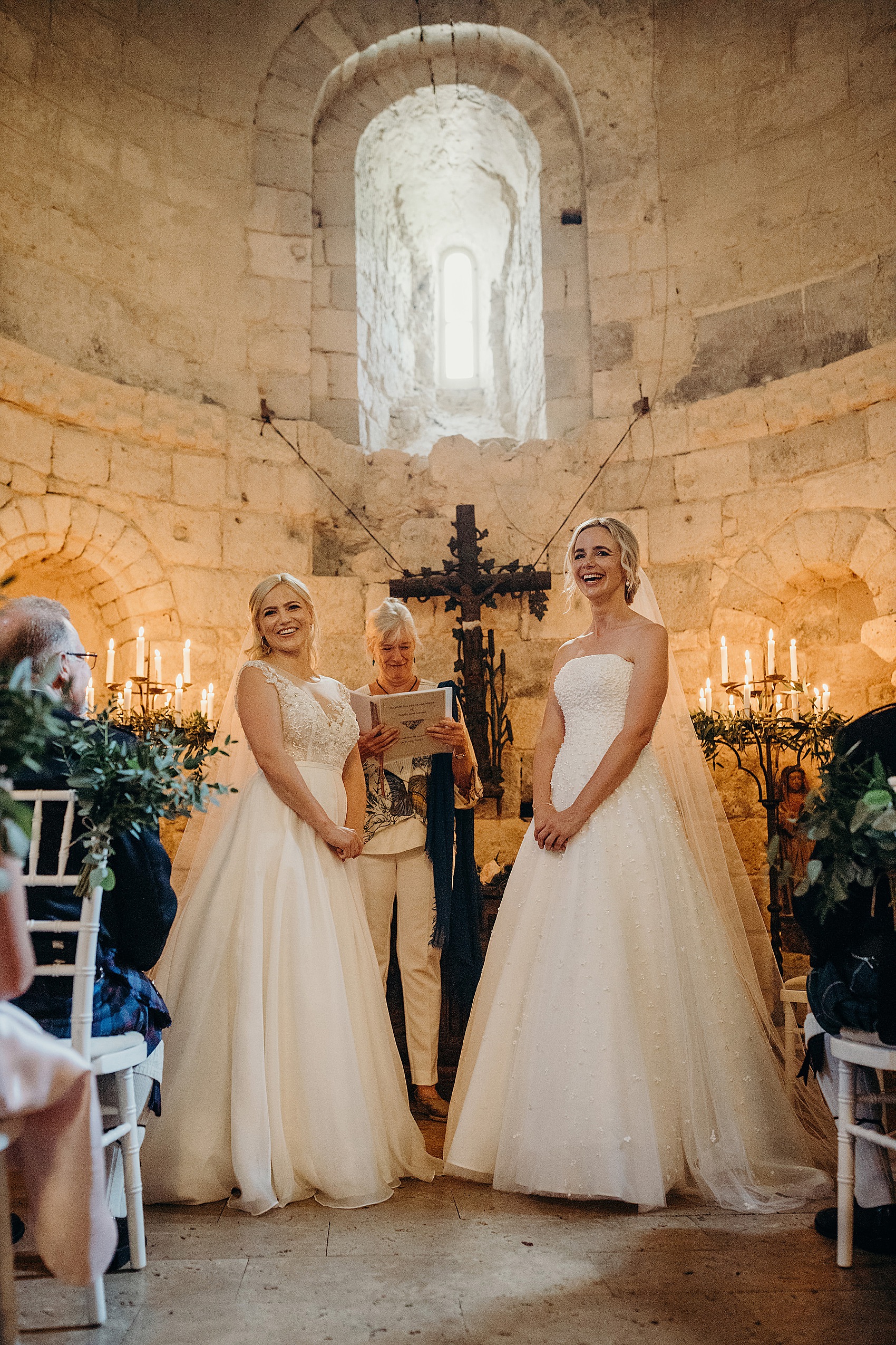 Two brides Sassi Holford French Chateau Wedding 32
