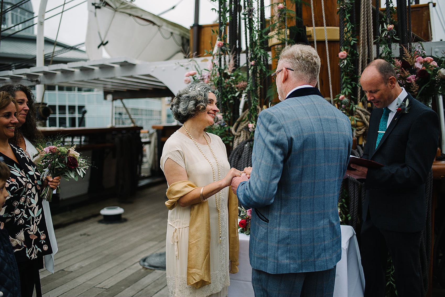 Wedding on a boat 1920s vintage dress 26