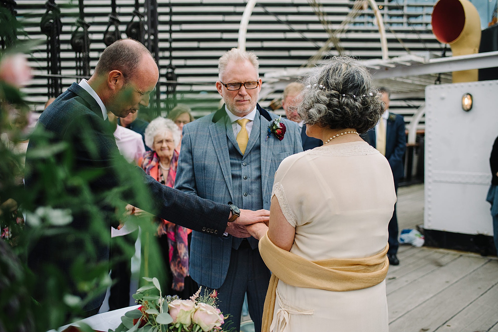 Wedding on a boat 1920s vintage dress 27