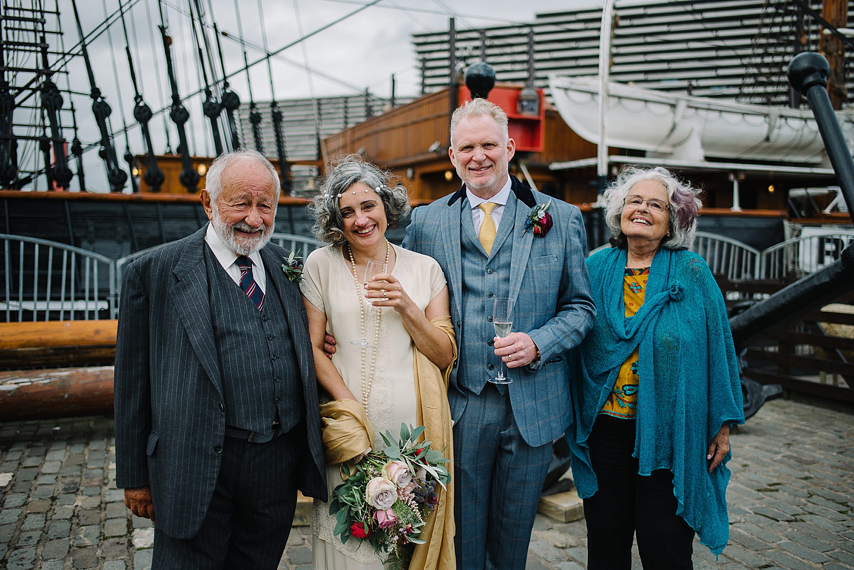 Wedding on a boat 1920s vintage dress 35