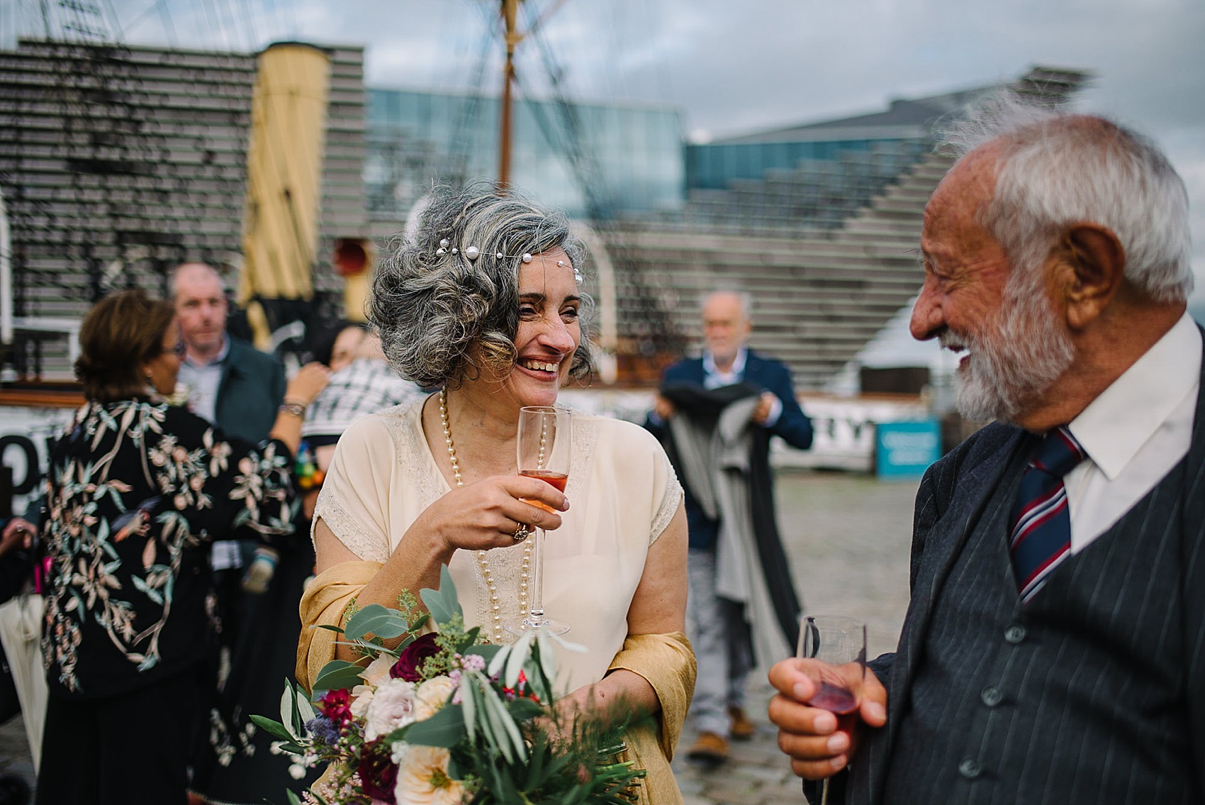 Wedding on a boat 1920s vintage dress 37