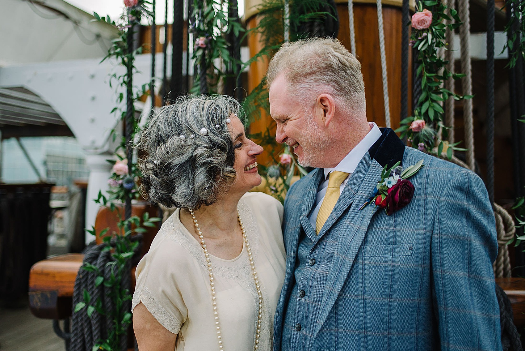 Wedding on a boat 1920s vintage dress 41