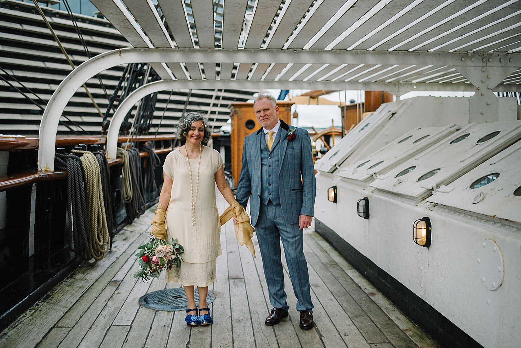 Wedding on a boat 1920s vintage dress 42