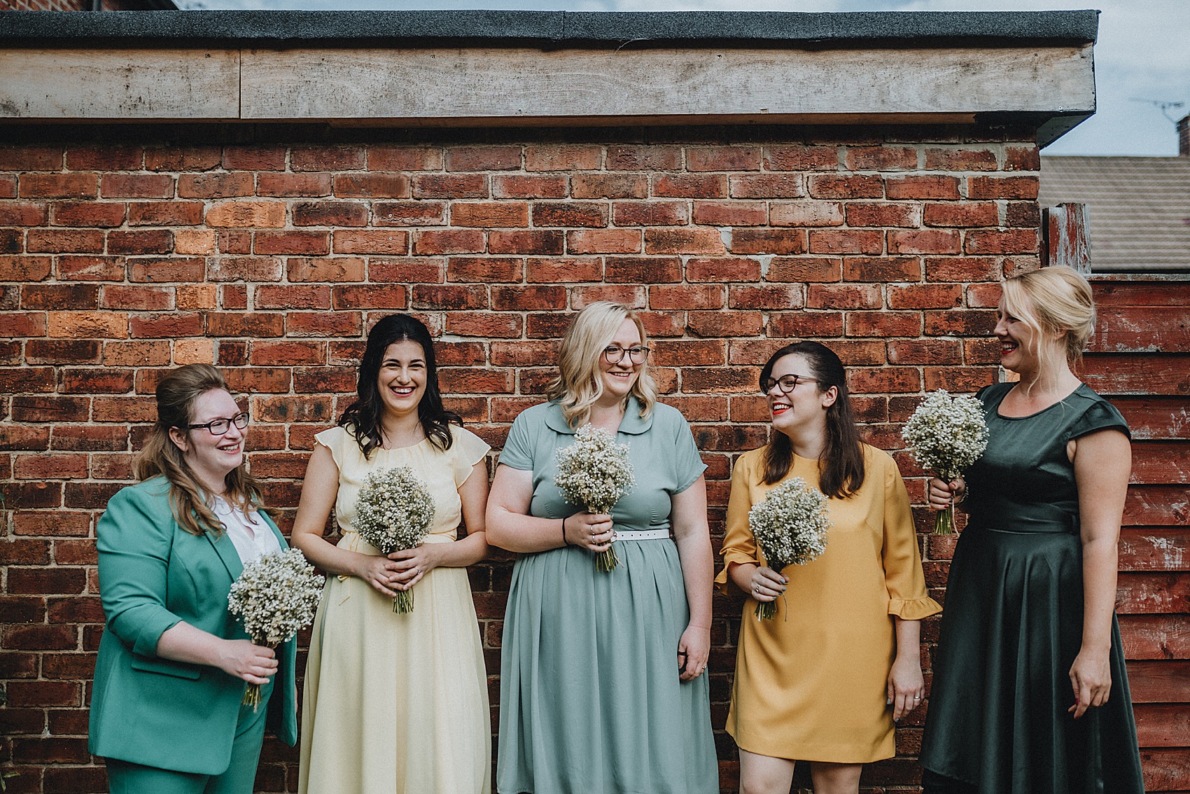 1960s inspired wedding sunflowers 55