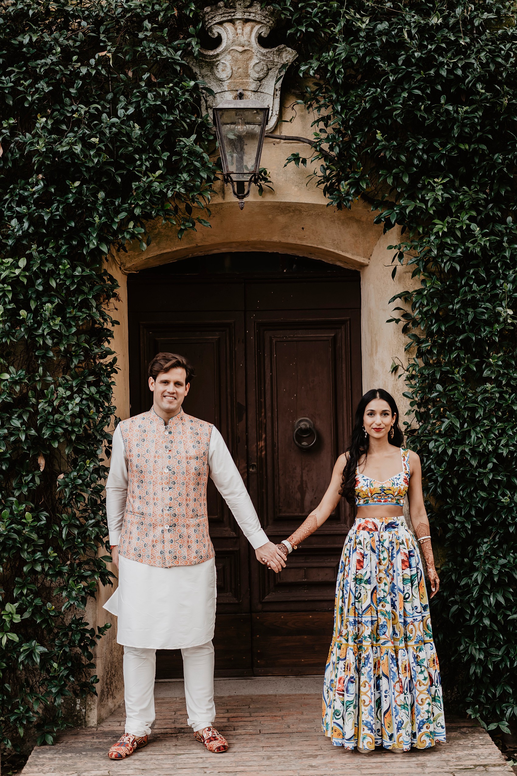 Berta dress Indian wedding Tuscany 13