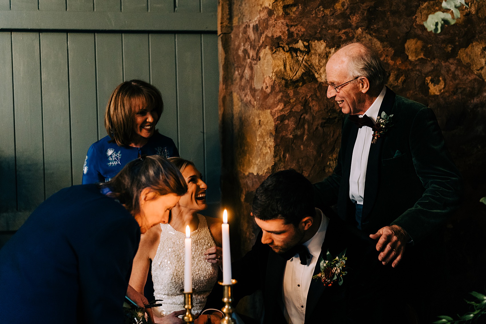 Cosy Autumn Candlelit Scottish Wedding 23