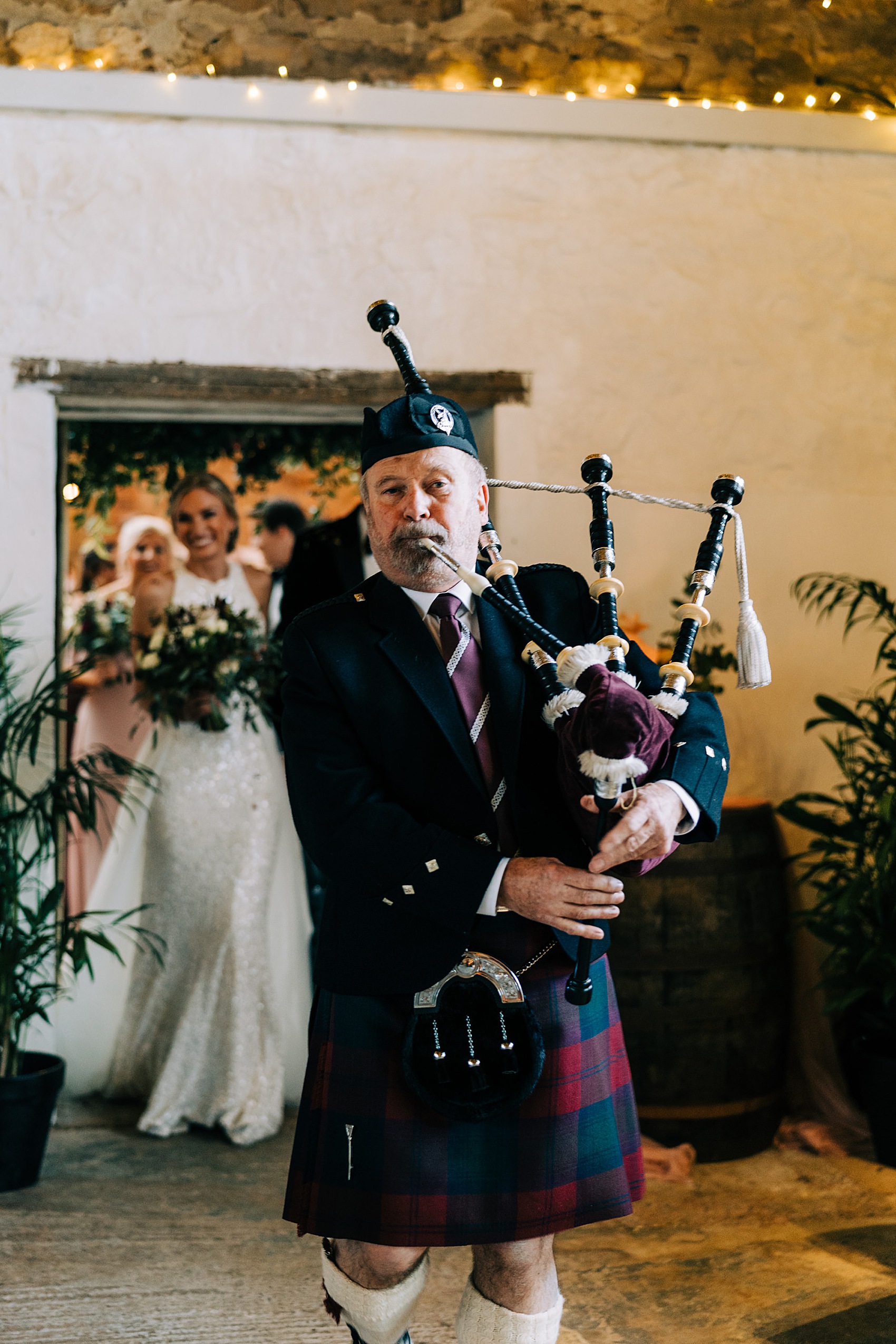 Cosy Autumn Candlelit Scottish Wedding 26