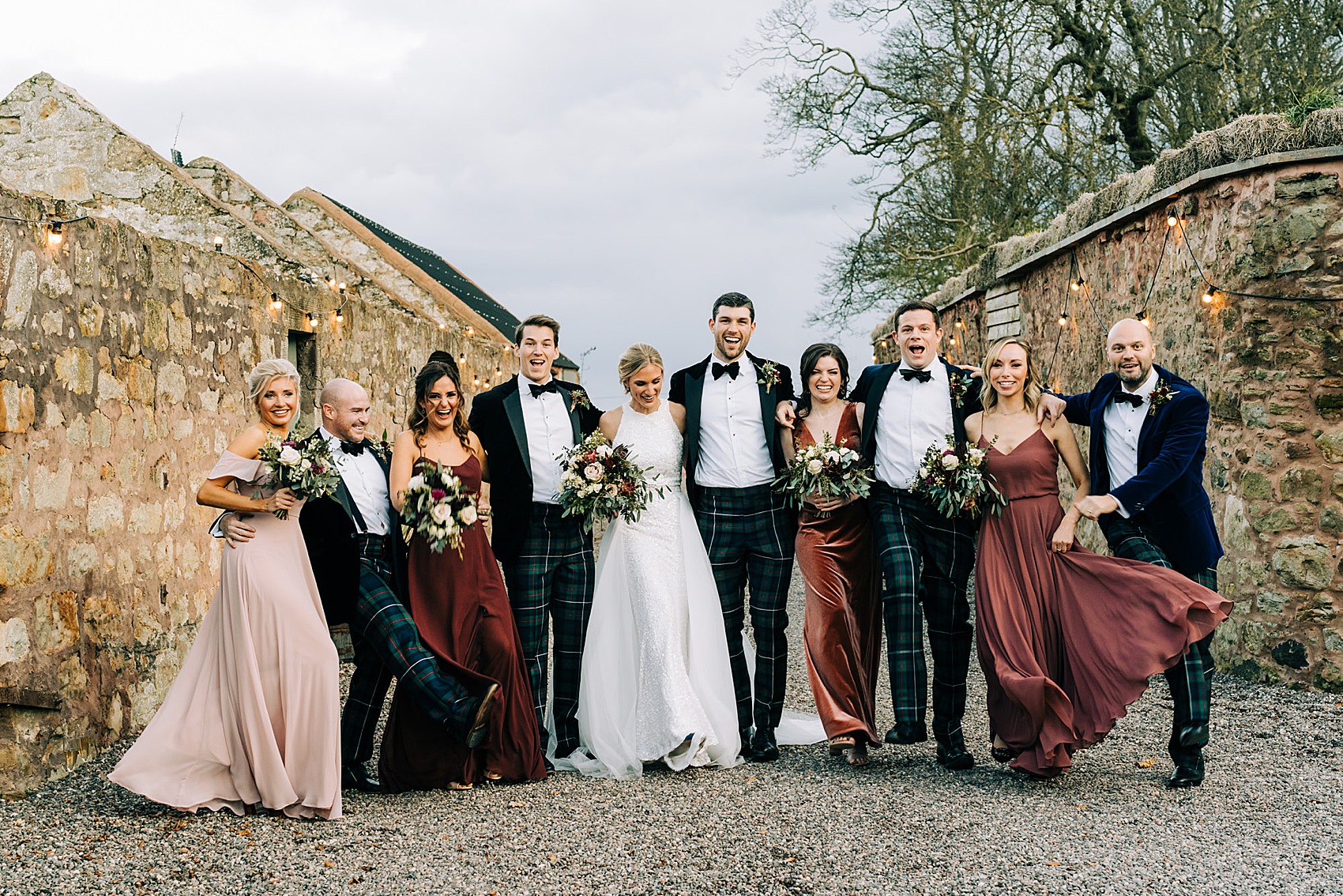 Cosy Autumn Candlelit Scottish Wedding 33