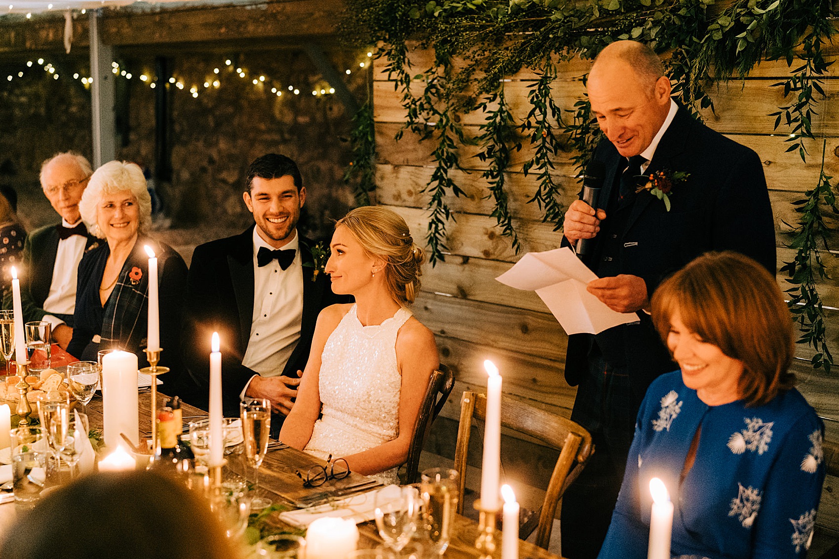 Cosy Autumn Candlelit Scottish Wedding 47