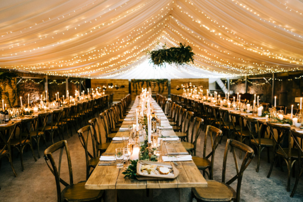 A Cosy, Candlelit Autumn Wedding in Scotland for a Bride in Sequin Karen Willis Holmes Glamour