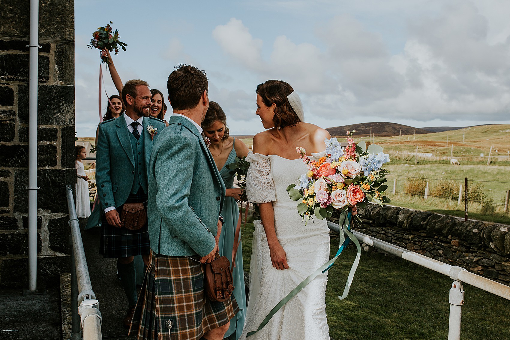 Karen Willis Holmes bride Outer Hebrides wedding 20