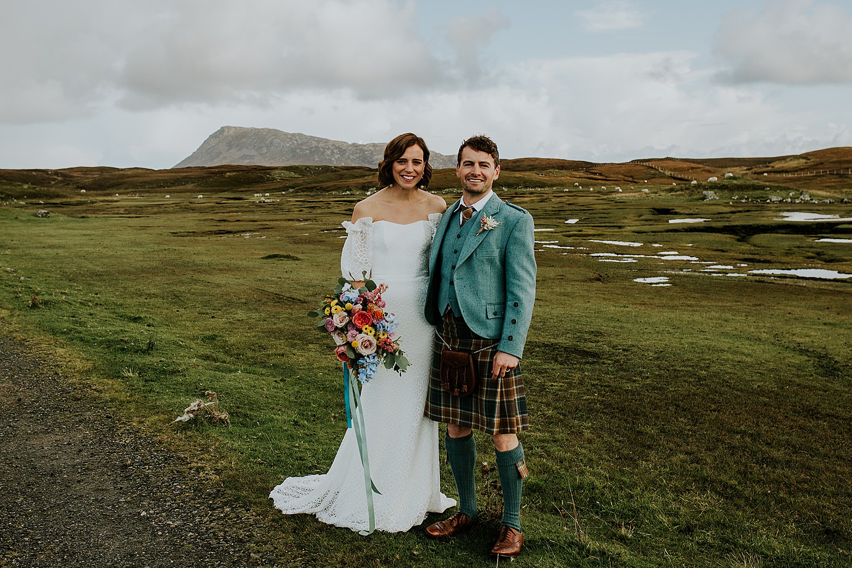 Karen Willis Holmes bride Outer Hebrides wedding 23