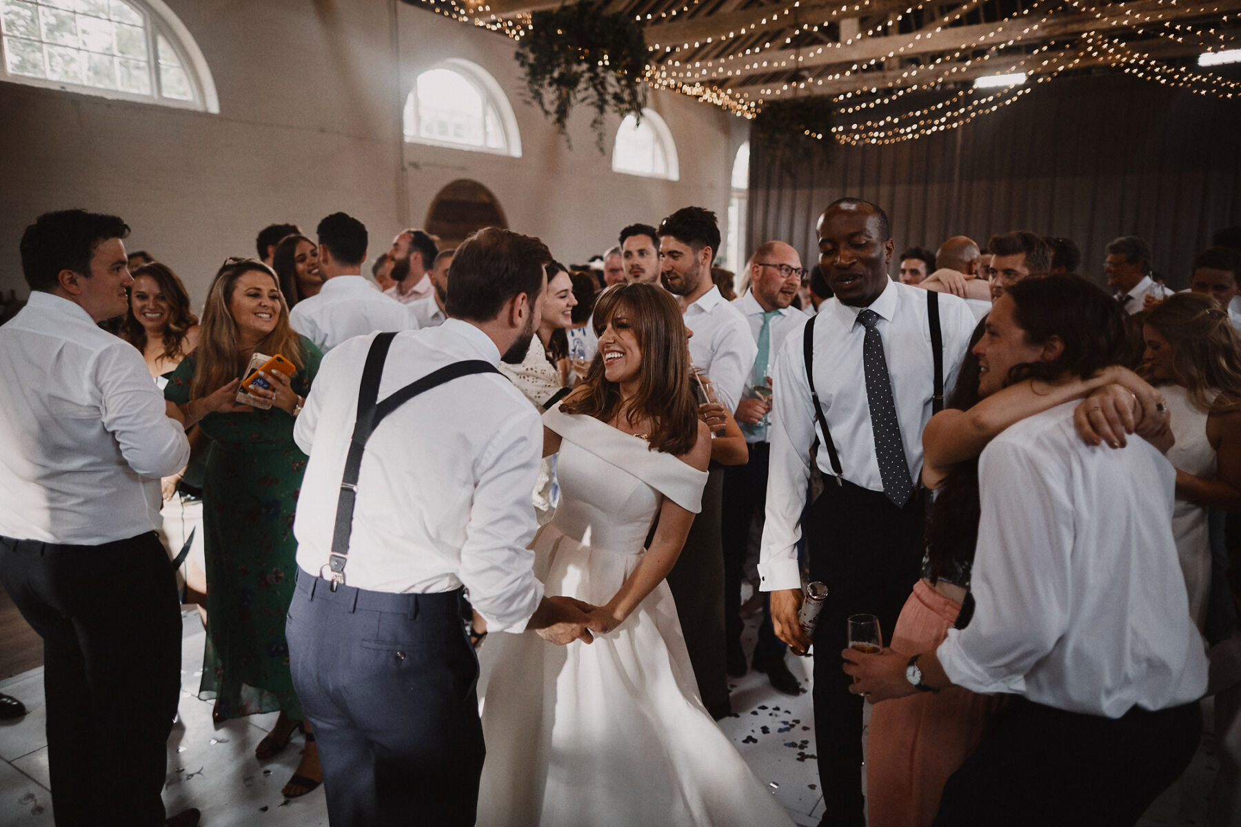 A Bride in Caroline Castigliano & Bridesmaids in White for a Classic English Country Wedding at Firle Place 6 121 Benjamin Wheeler wedding photography Caroline Castigliano bride Grace and Matt