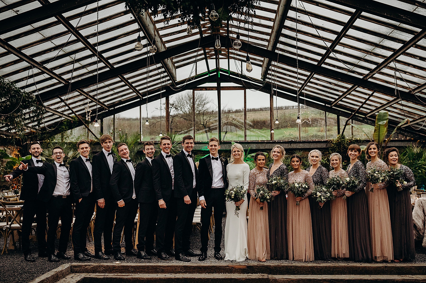 Anran Devon Glasshouse Wedding Justin Alexander bride 69