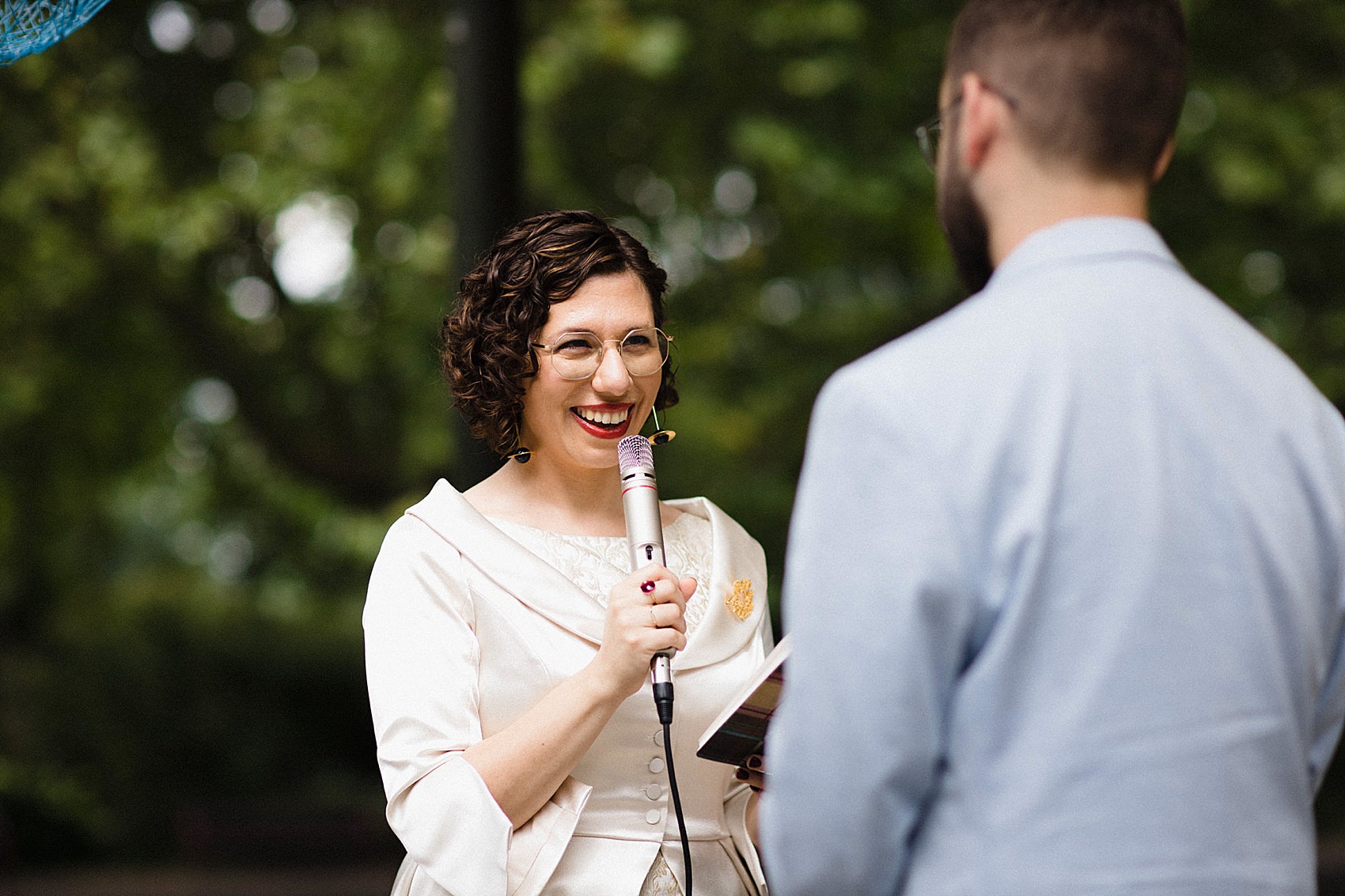 Bride in trousers Battersea Park Wedding 43