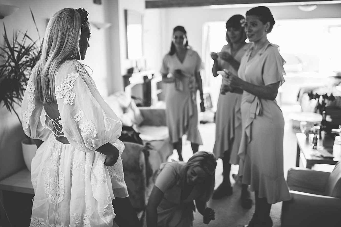 Cecilie Bahnsen bride wedding at home 14