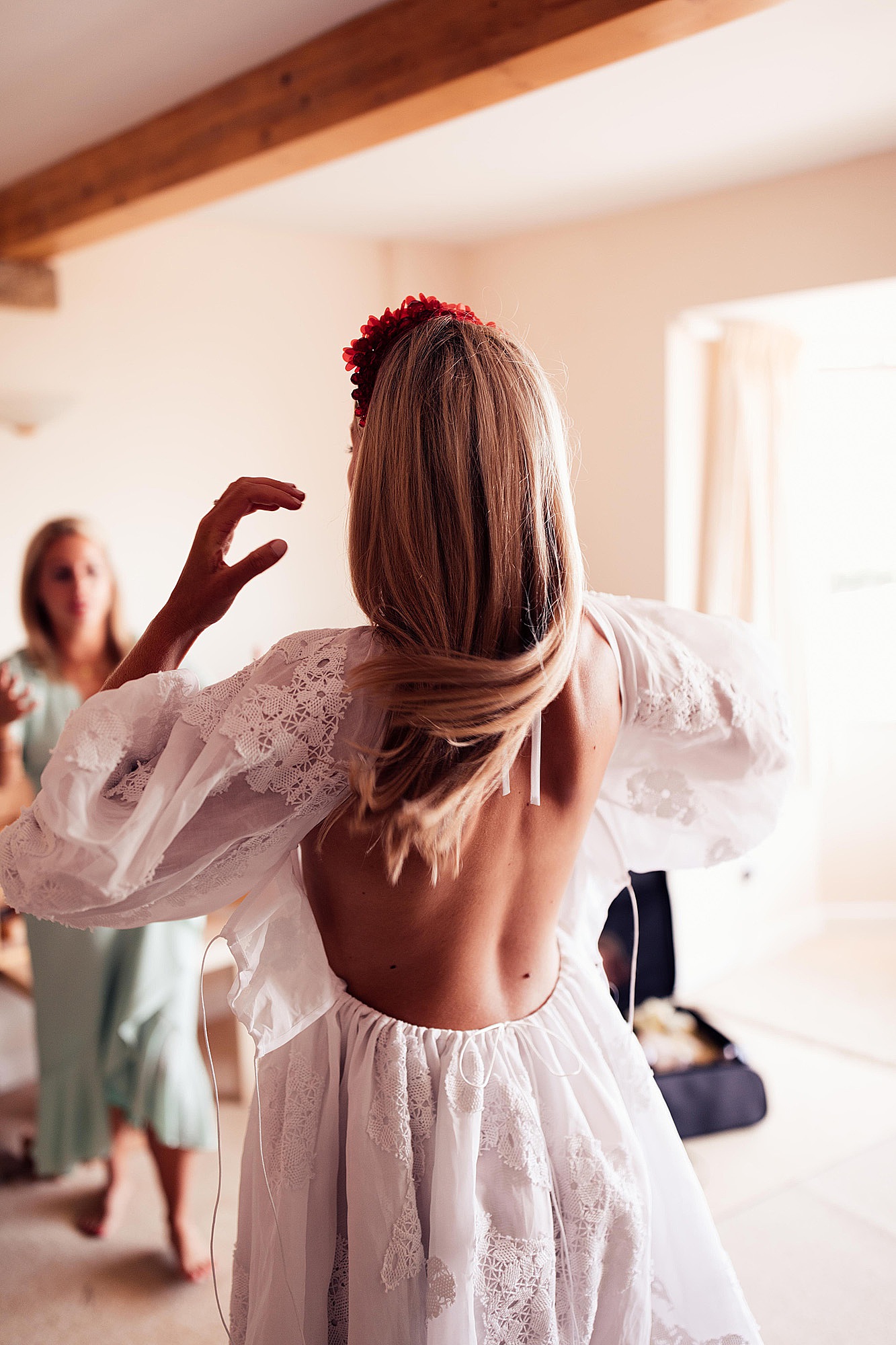 Cecilie Bahnsen bride wedding at home 3