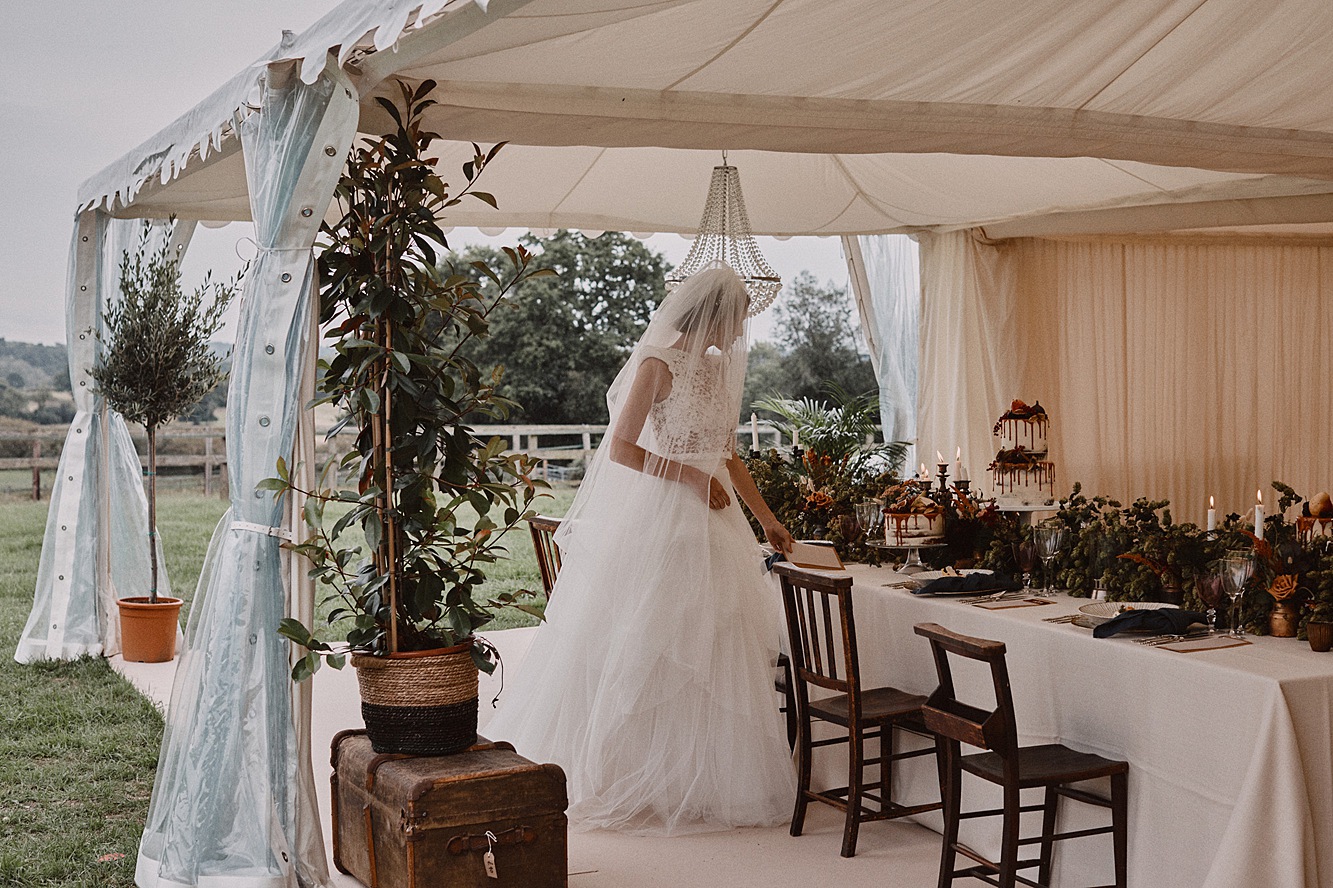 Modern intimate outdoor wedding style post covid 63
