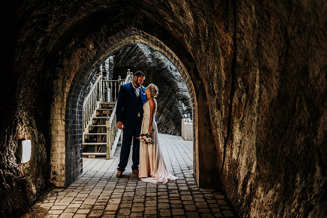 Tunnels Beaches Wedding Pink Ombre Wedding Dress 53