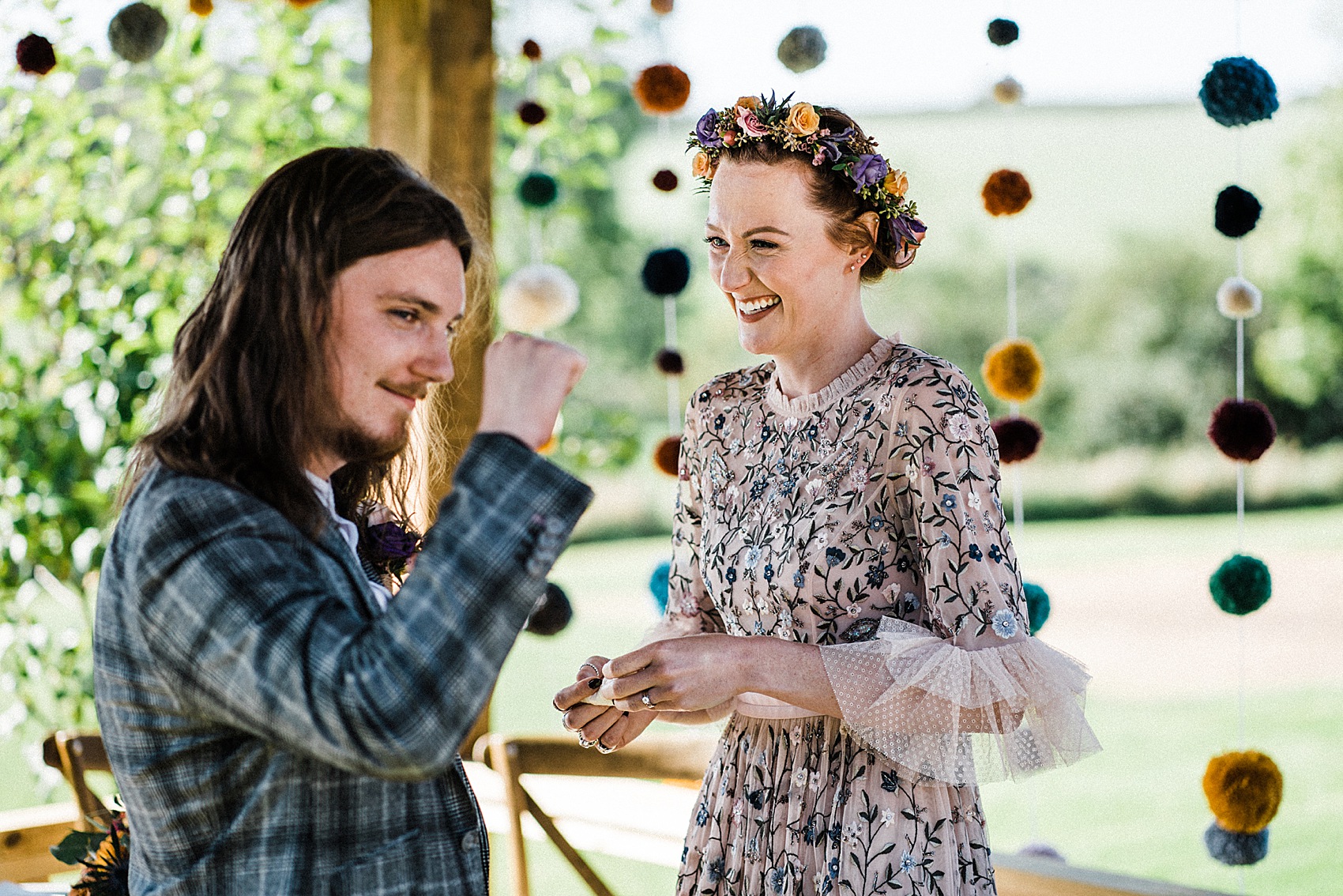 48 Needle Thread bride barn wedding Devon