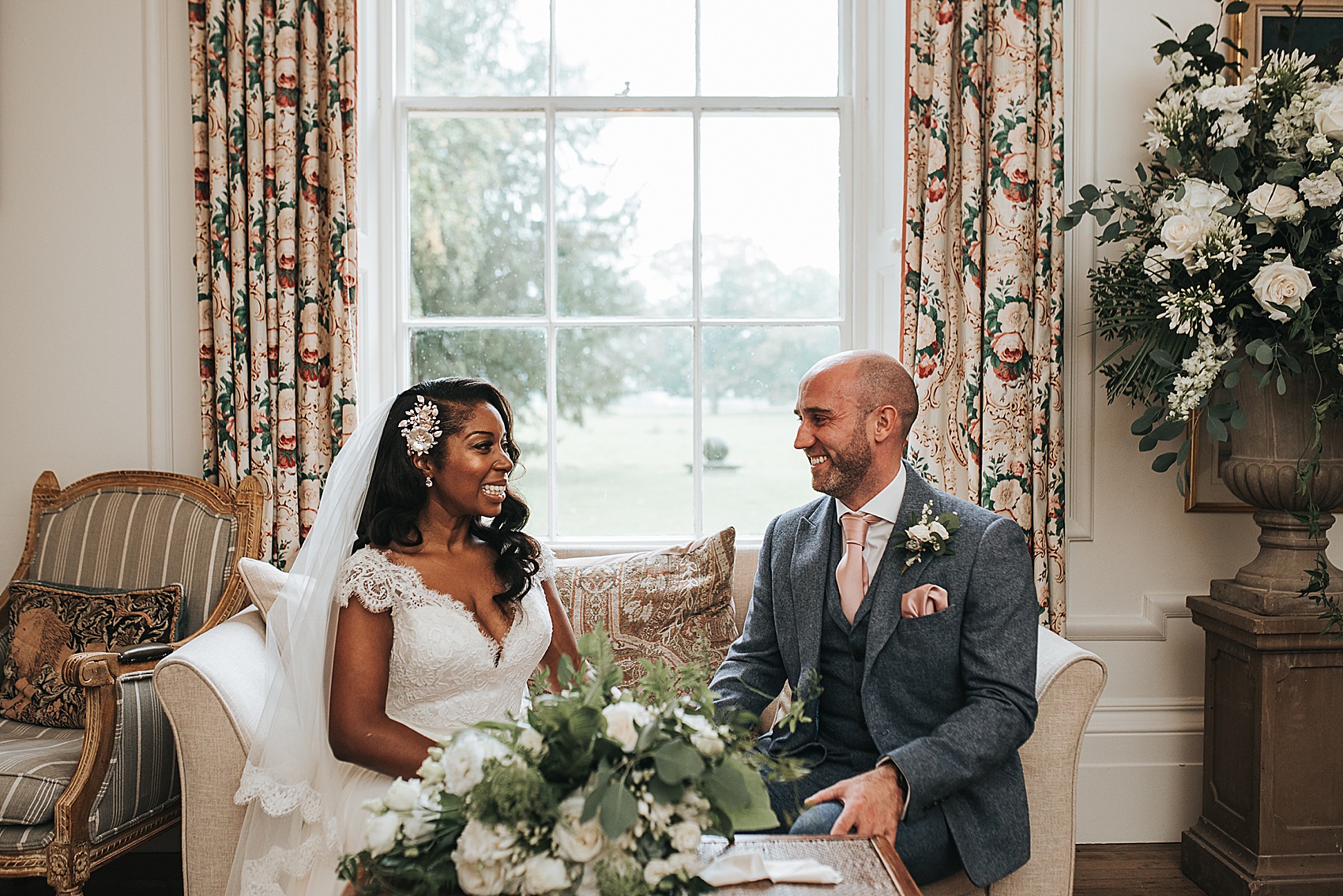 A Cute Tory Burch Dress for a Wedding at Langar Hall