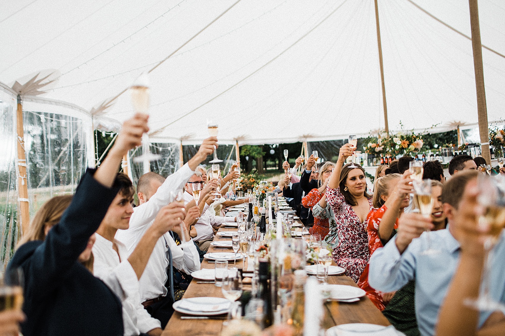 57 Henley on Thames wedding tent reception