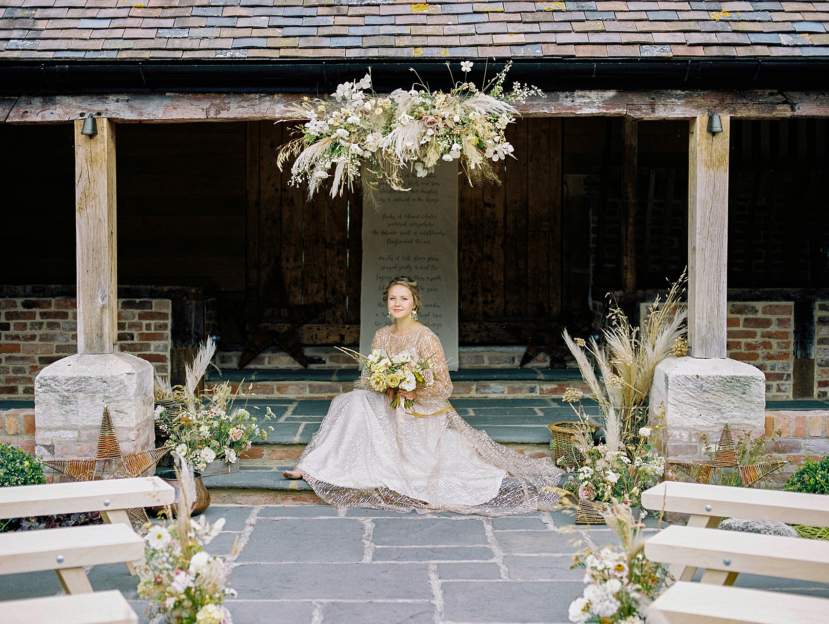 68 Wedding prairie barn yard vibes