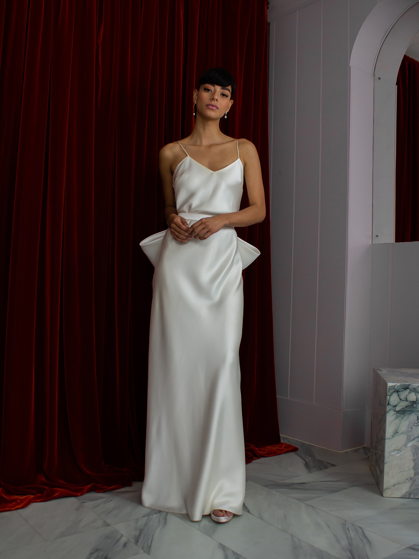 Halfpenny London Ariel bow and Iris slip 6042