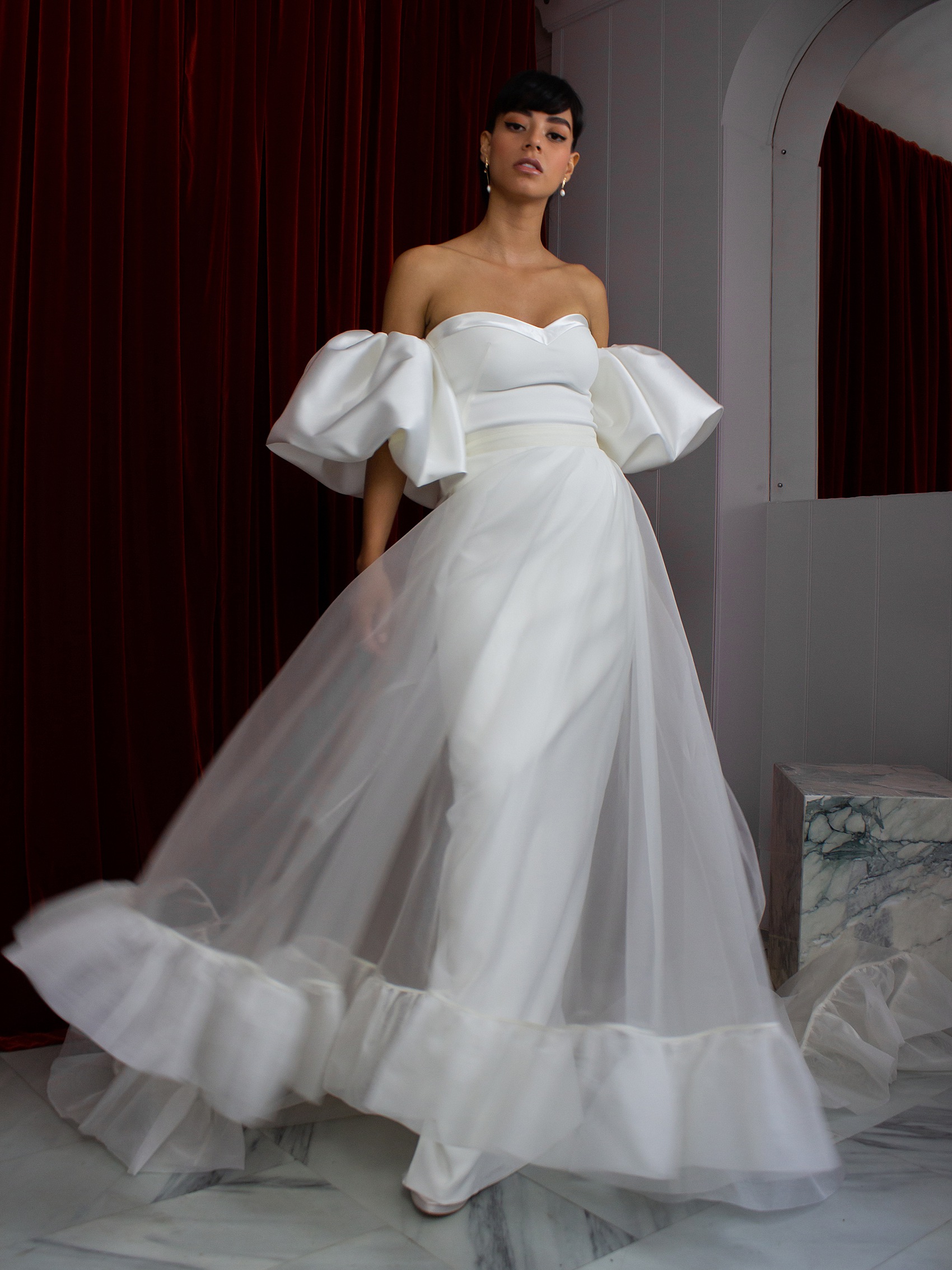 Moon skirt Cosmic dress and Sun sleeves by Halfpenny London 6591