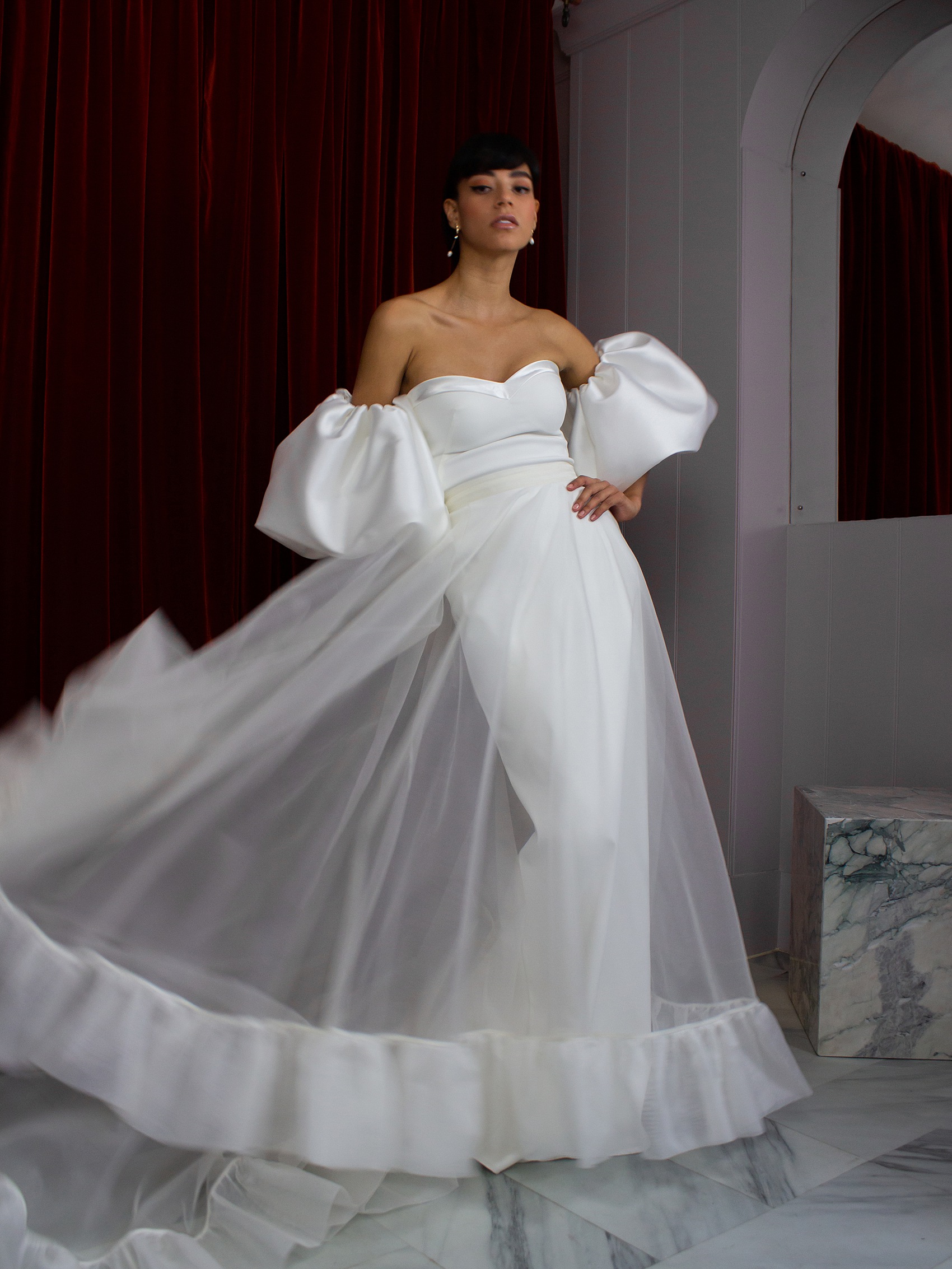 Moon skirt Cosmic dress and Sun sleeves by Halfpenny London 6606