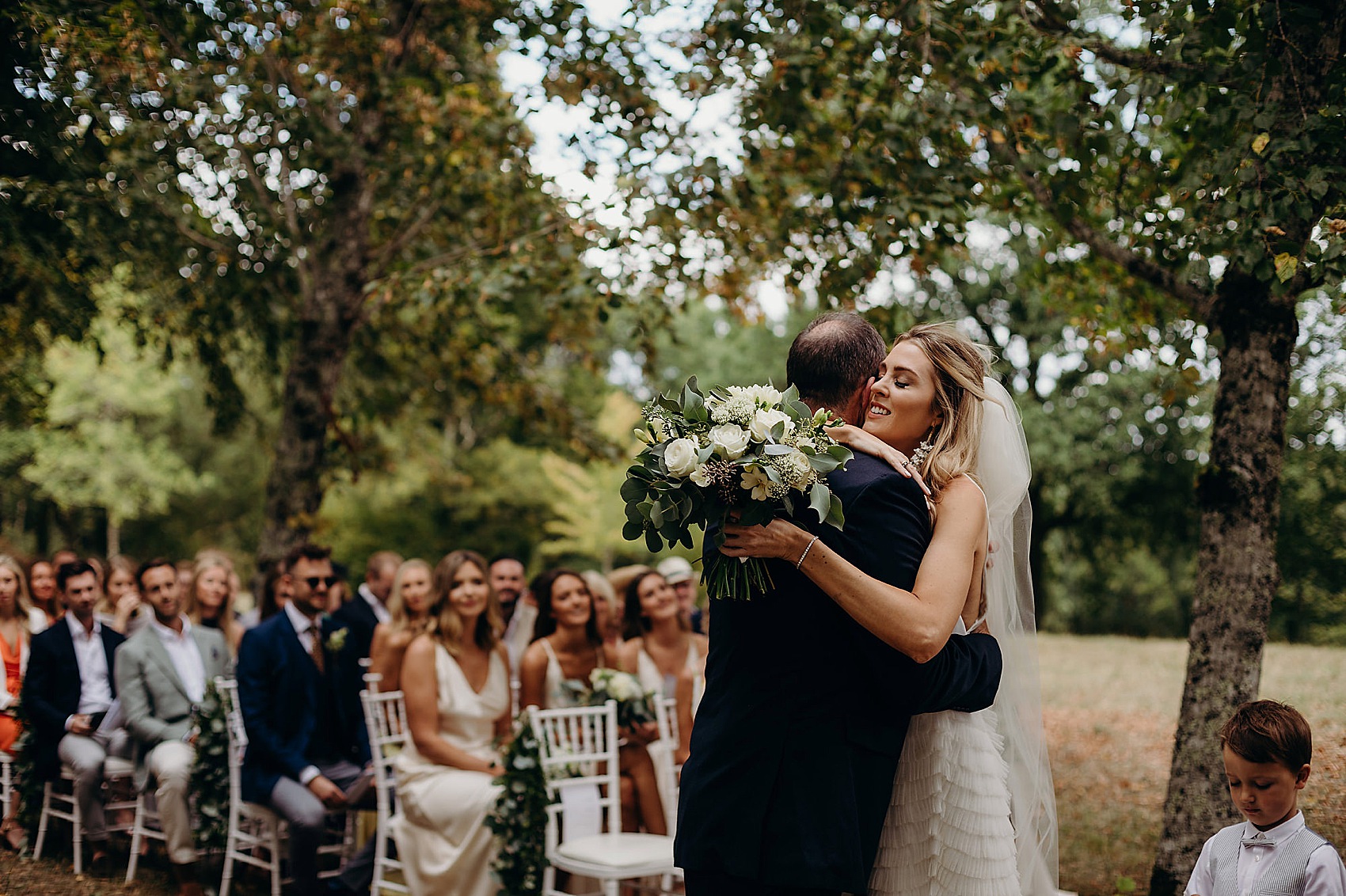 Suzanne Neville Ruffles for a Romantic Wedding at Chateau de la Bourlie ...