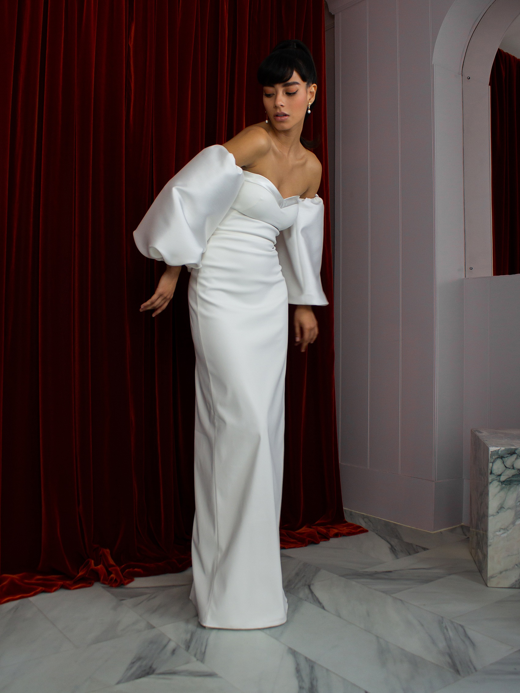Titan sleeves and Cosmic dress by Halfpenny London 6504