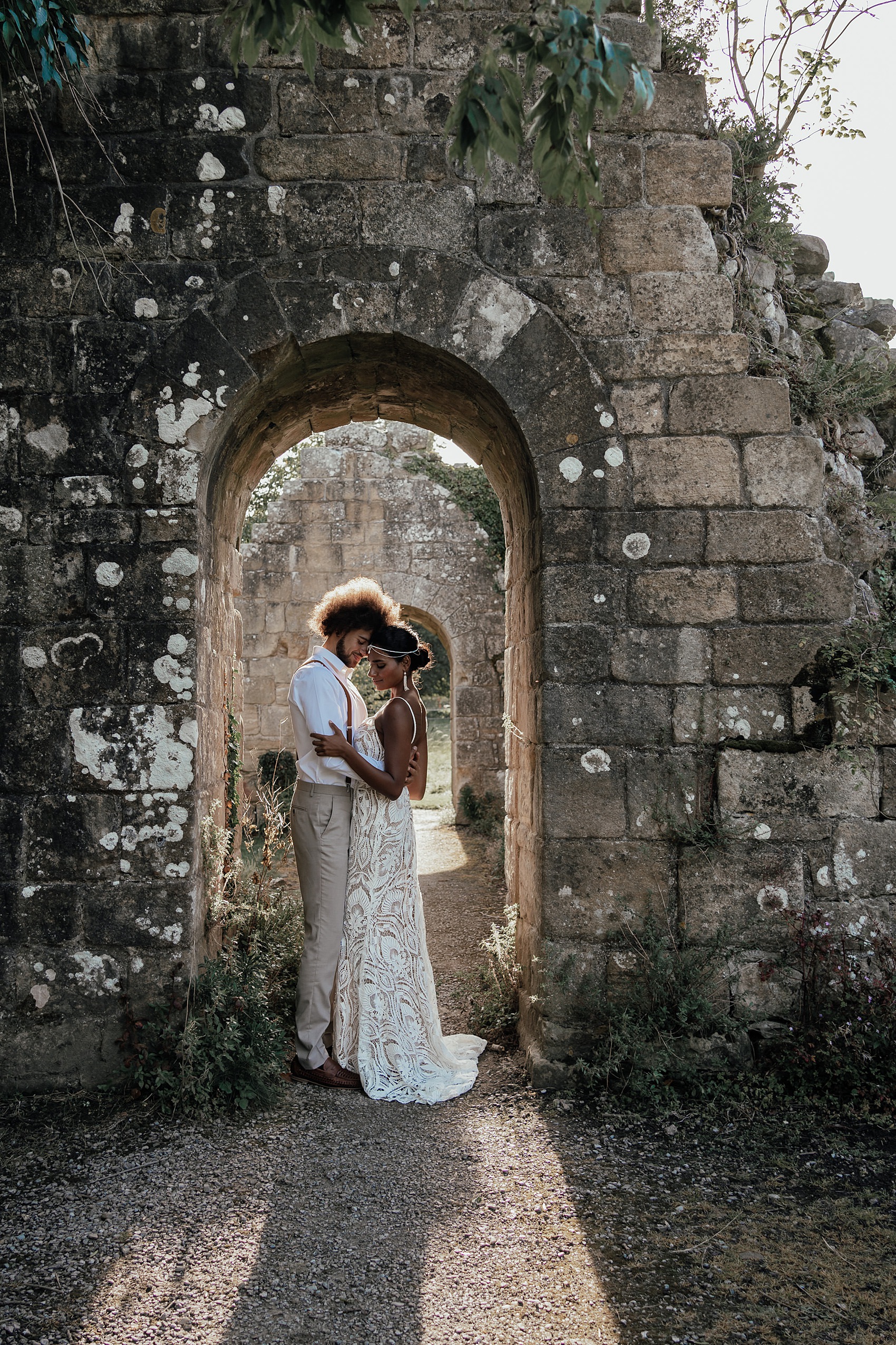 129 Jervaulx Abbey modern diverse wedding editorial