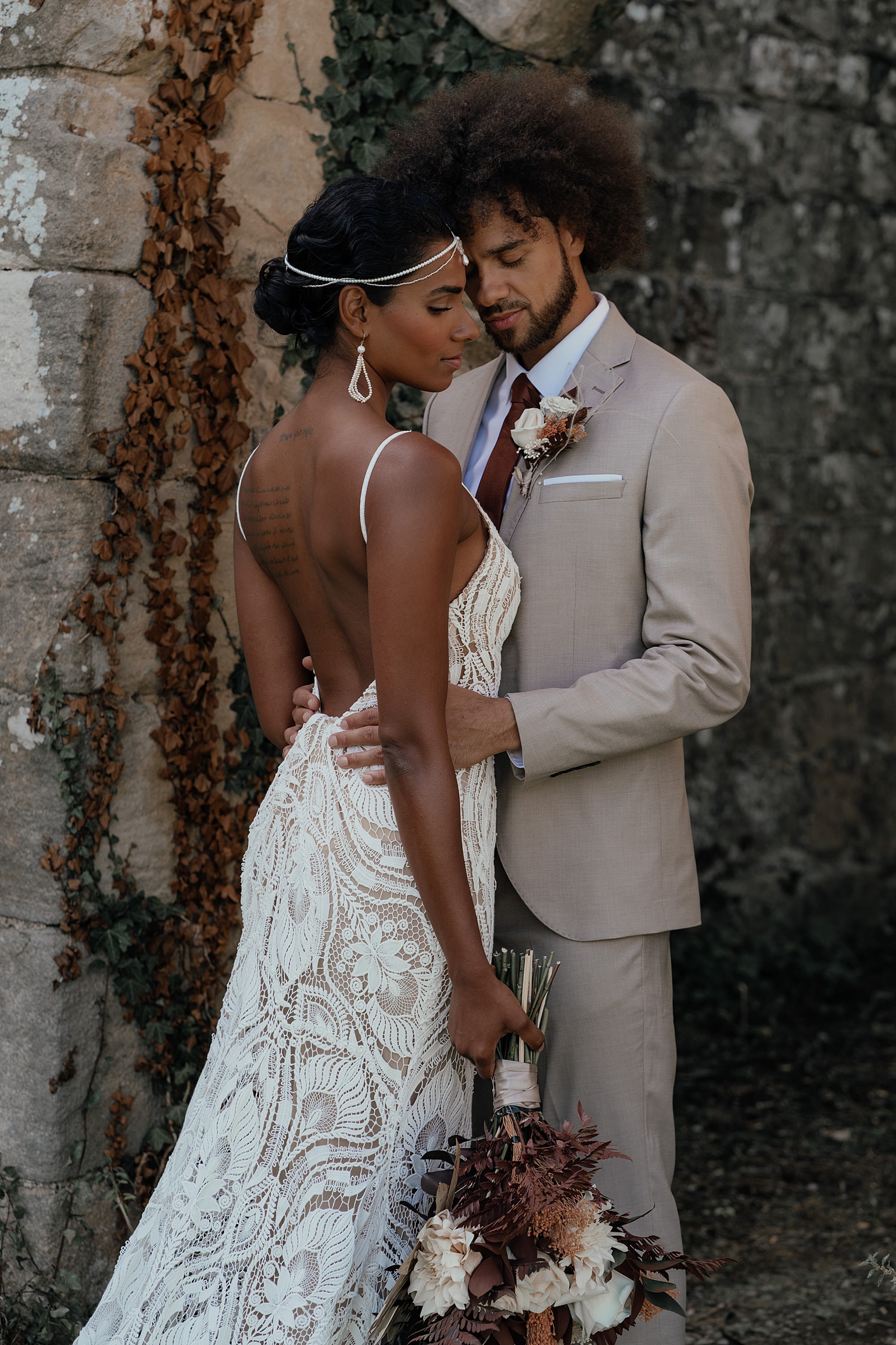 13 Jervaulx Abbey modern diverse wedding editorial