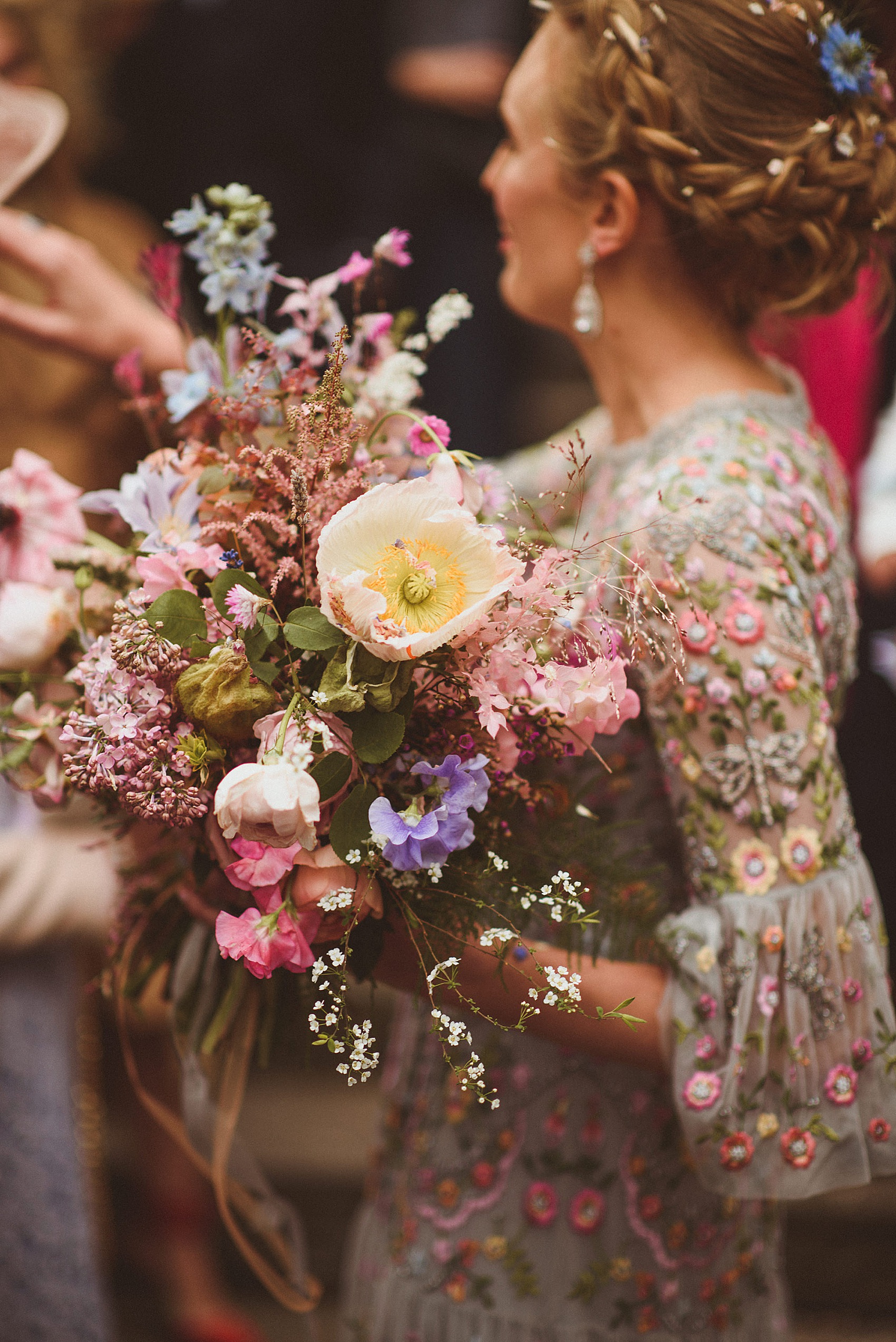 A Needle & Thread Floral Dress for a Laidback & Lovely Spring Wedding in  London